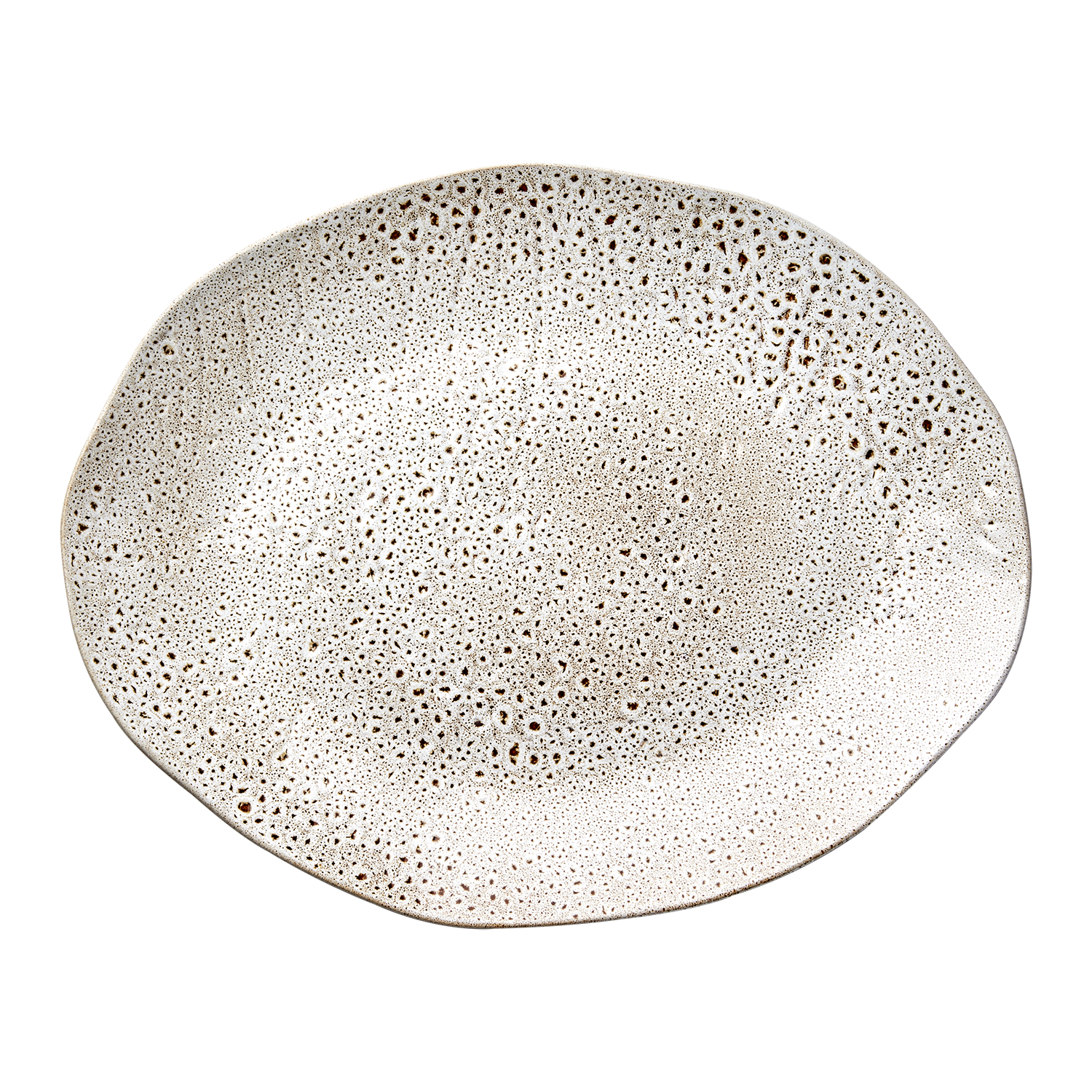 Elegant grått keramikfat från Affari of Sweden, 30 cm. Perfekt för frukt eller förrätter med tidlös design och hållbarhet.