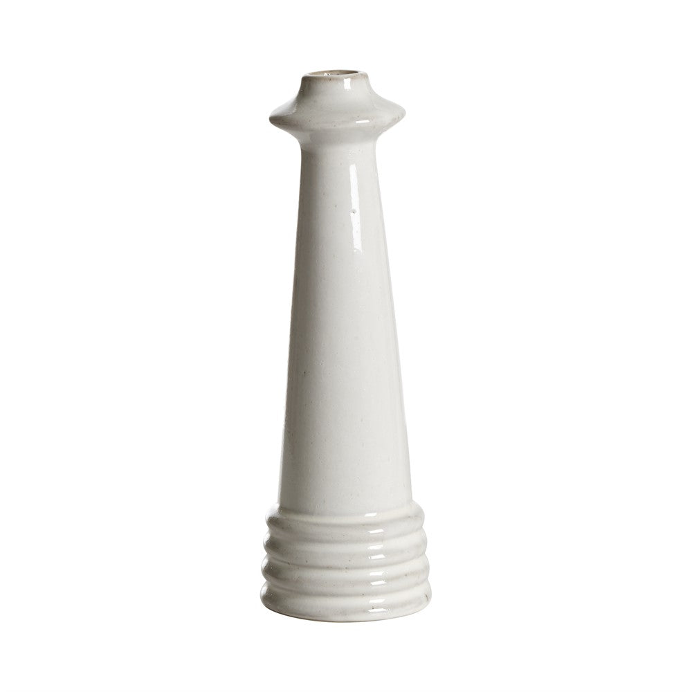 Mogihome Ljusstake Malin Mellan, 8 X 8 X 25 Cm, Creme