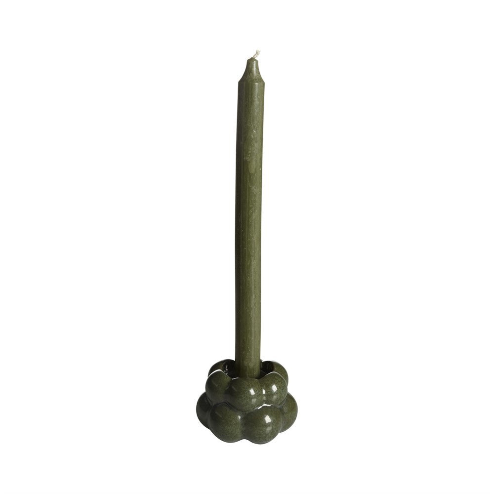 Mogihome Ljusstake Stellan, 9 X 8 X 6 Cm, Grön