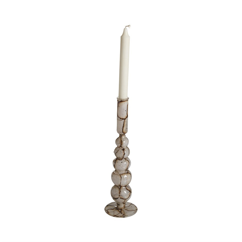 Mogihome Ljusstake Zuri Hög, 3 X 9 X 30 Cm, Vit