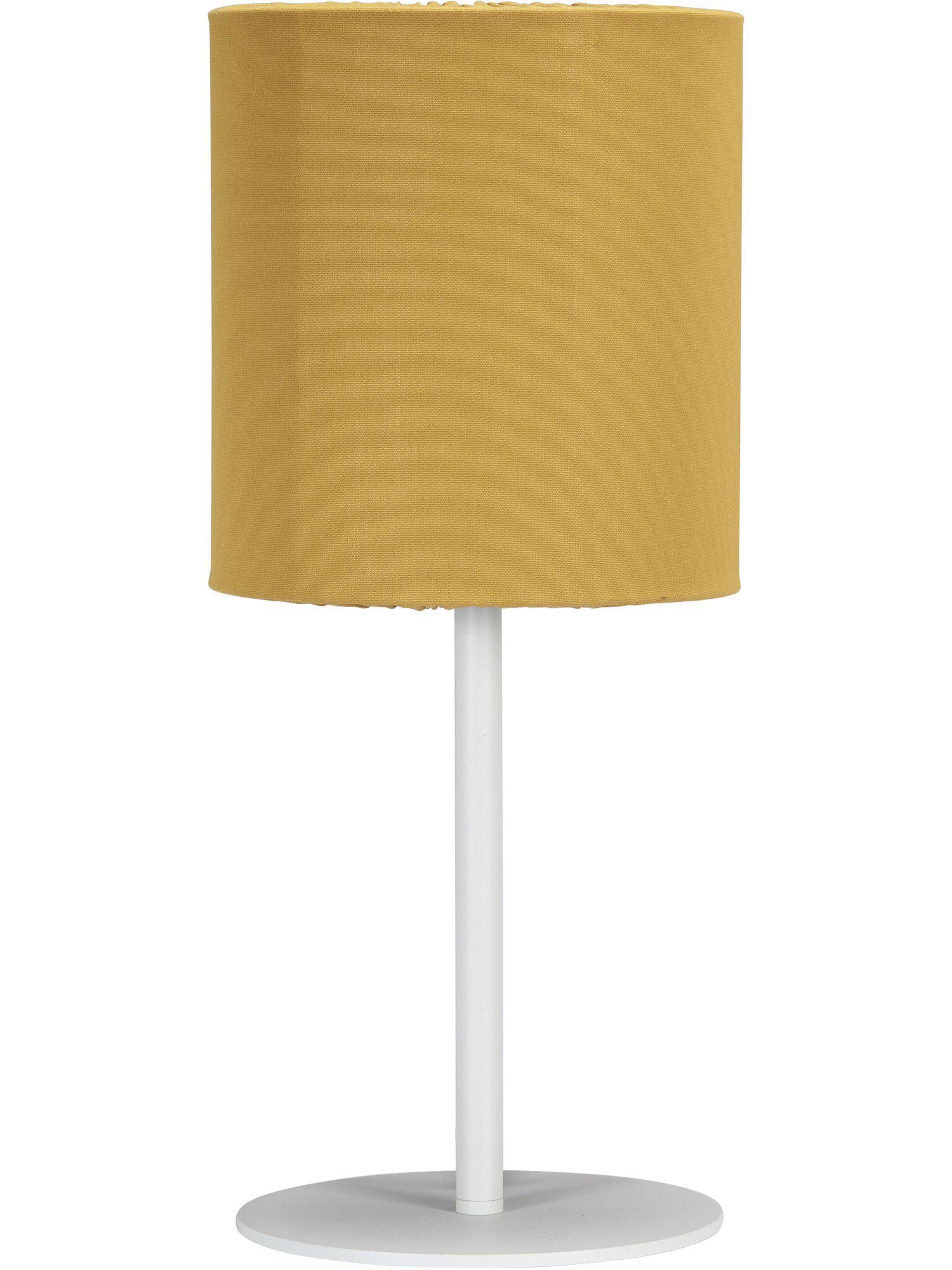 Lampfot med lampskärm från PR Home i vädertåligt tyg, gul design för inomhus och utomhusbruk. Enkel montering och stabilitet.