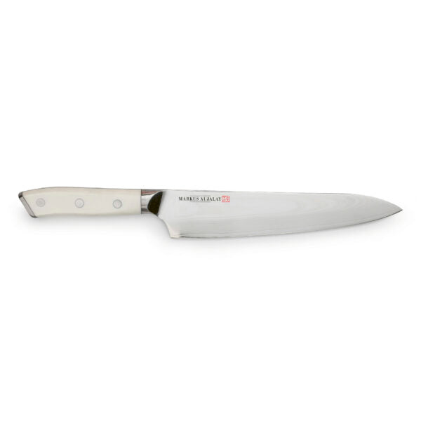 Markus Aujalay Kockkniv Damaskus 32cm, Silver