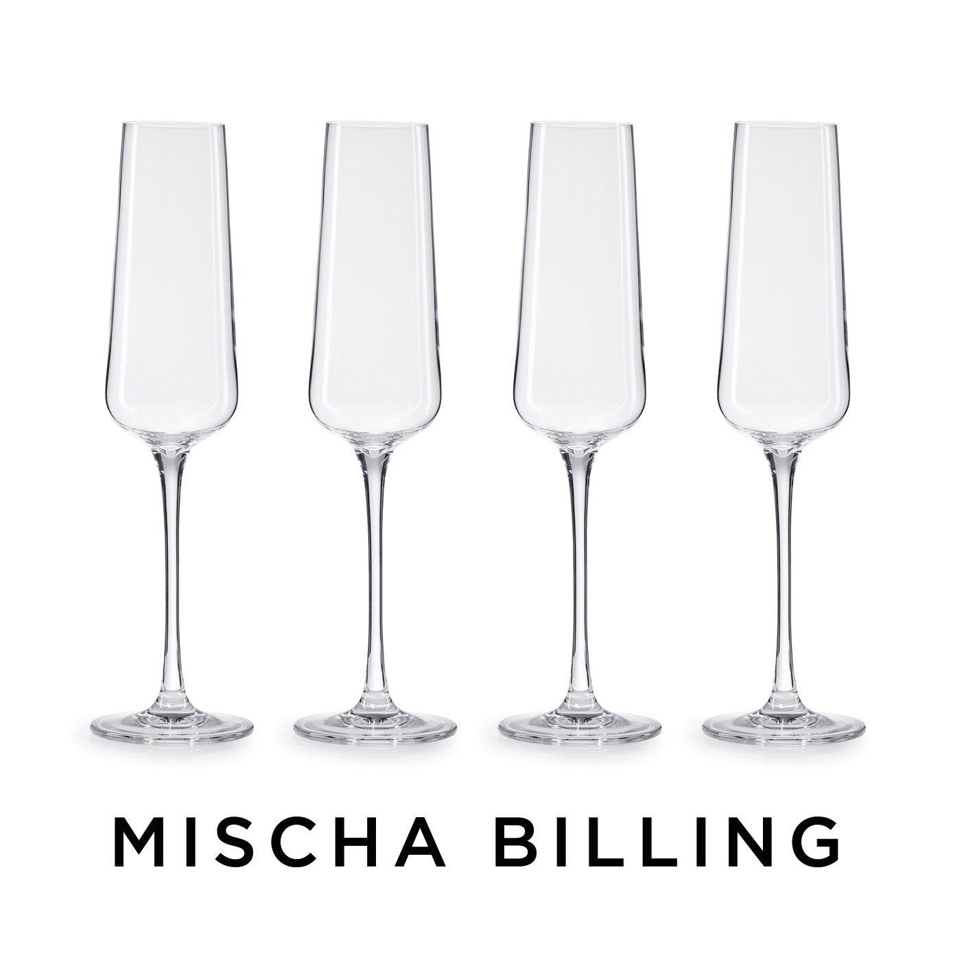 Mischa Billing Champagneglas 4-pack, Natur