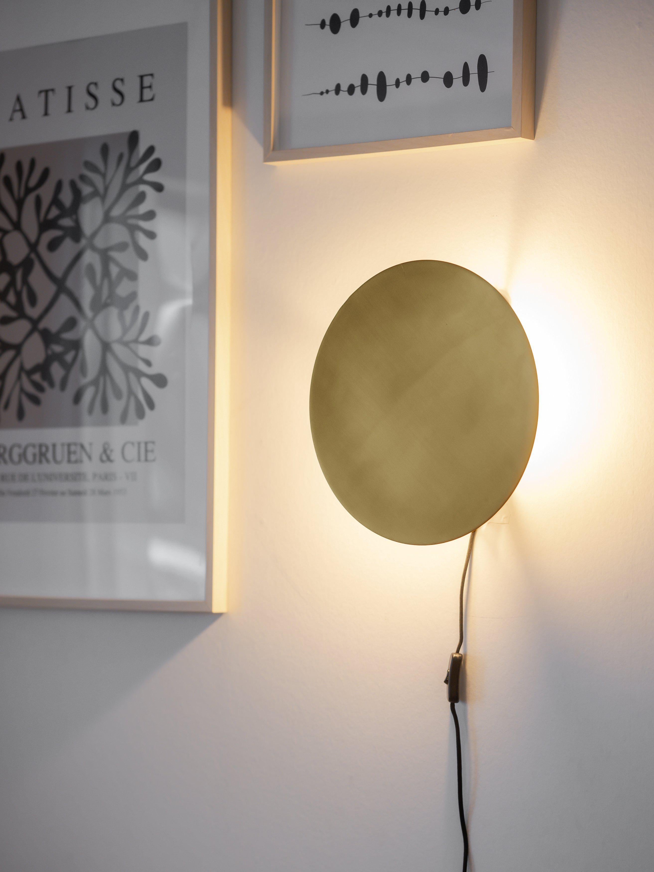 Pr Home Fullmoon Vägglampa Pale Gold 25 cm