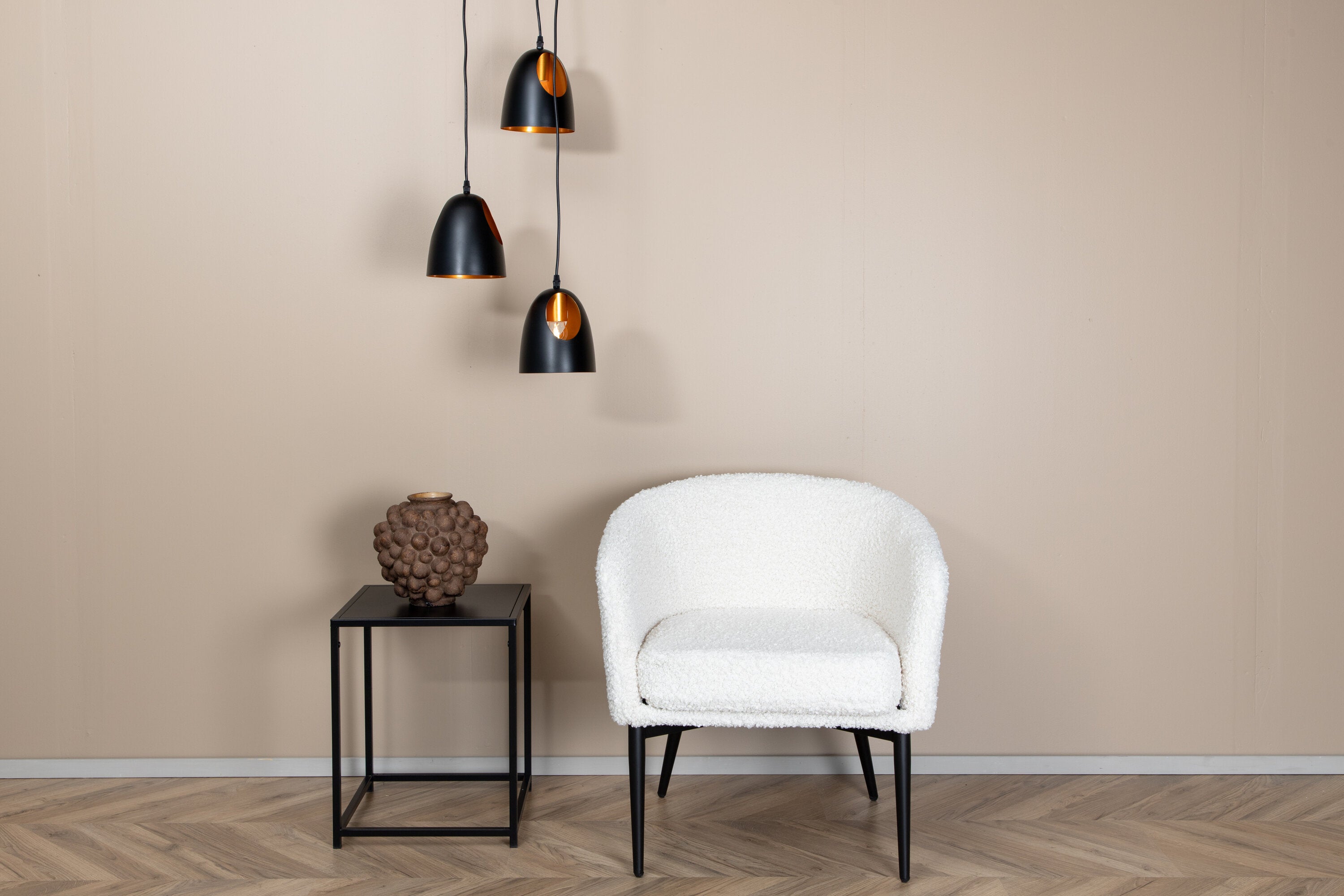 Venture Home Elda Pendel Svart/koppar ø40 cm