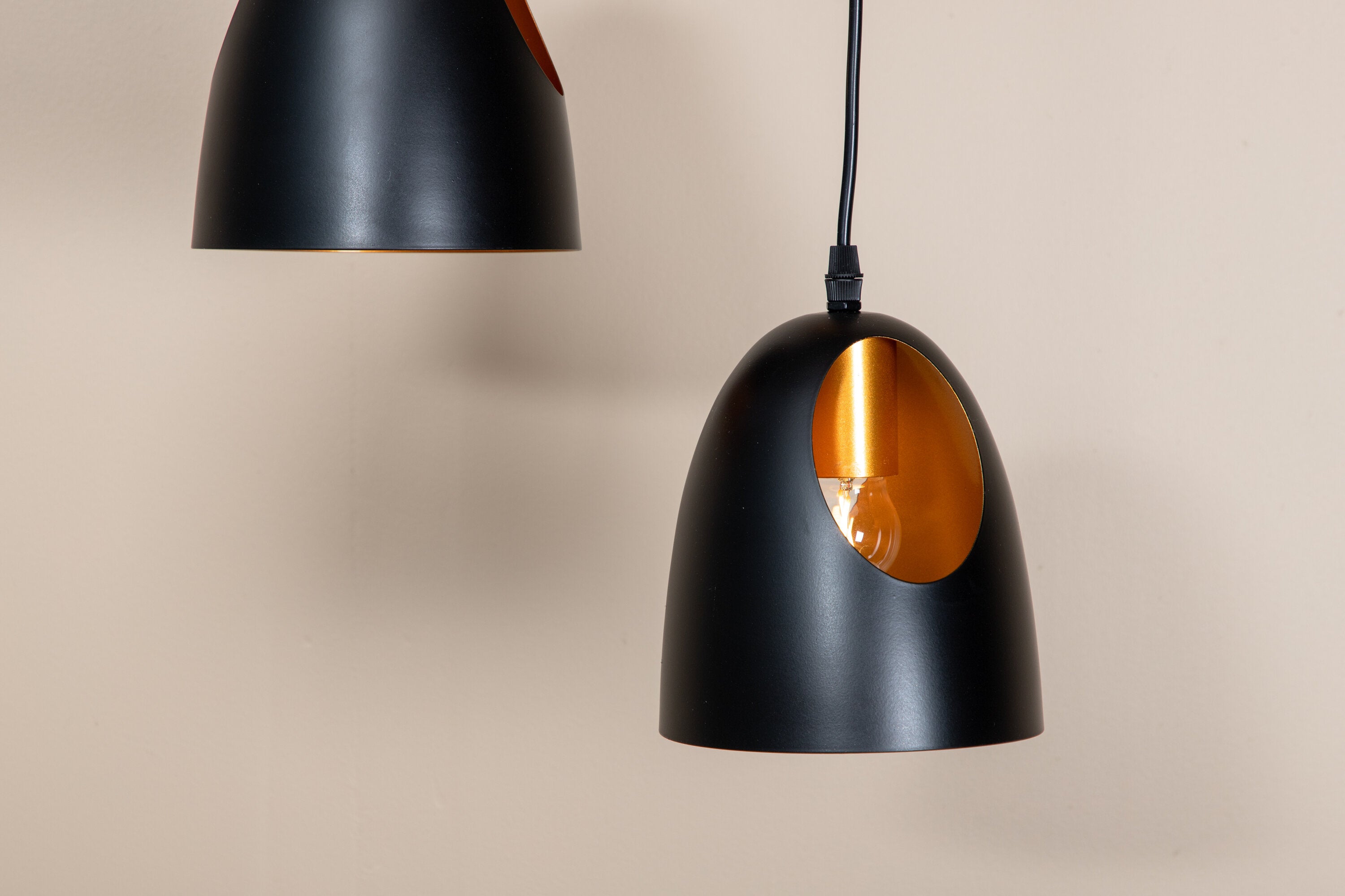 Venture Home Elda Pendel Svart/koppar ø40 cm
