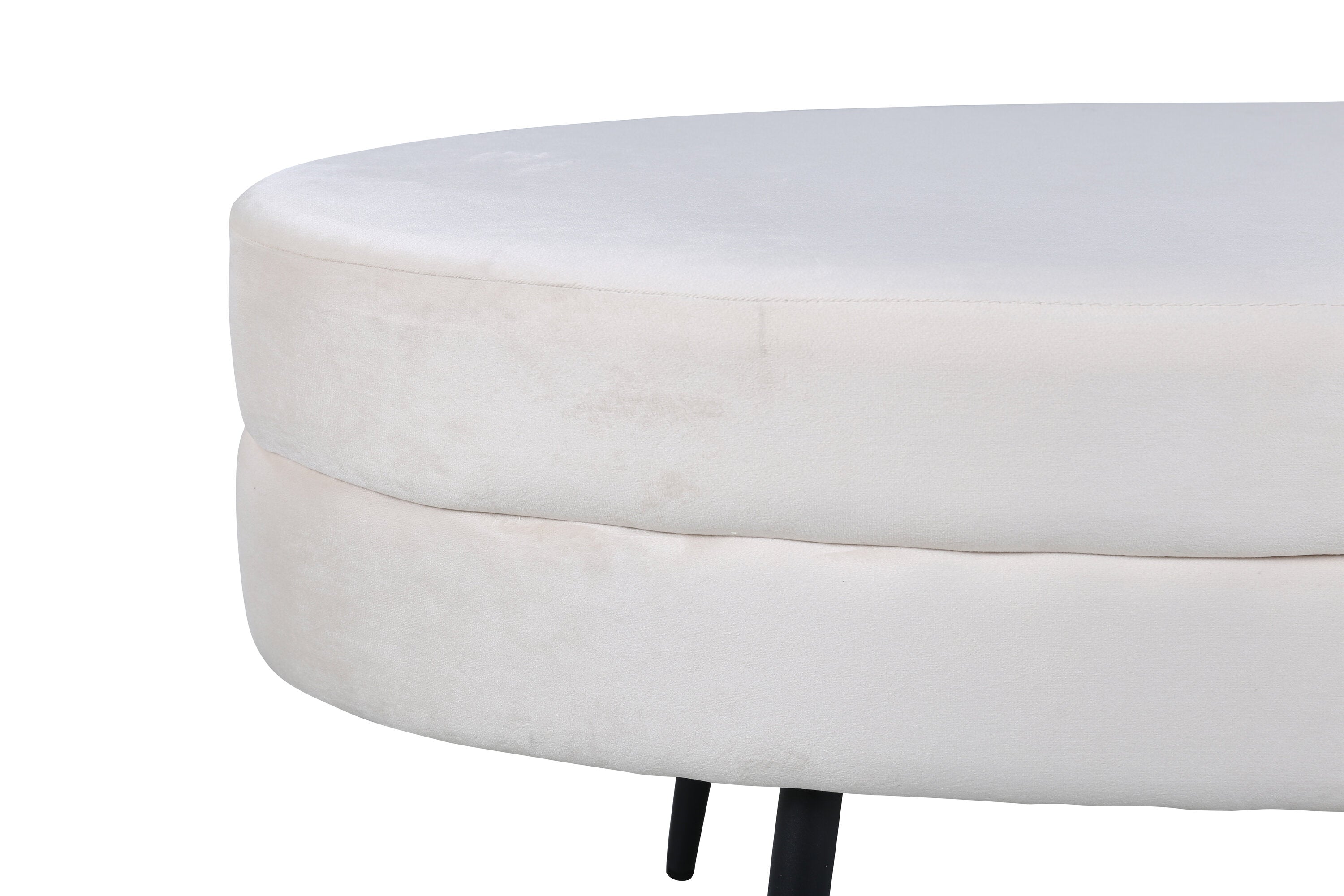 Venture Home Otto Ottoman Off-white