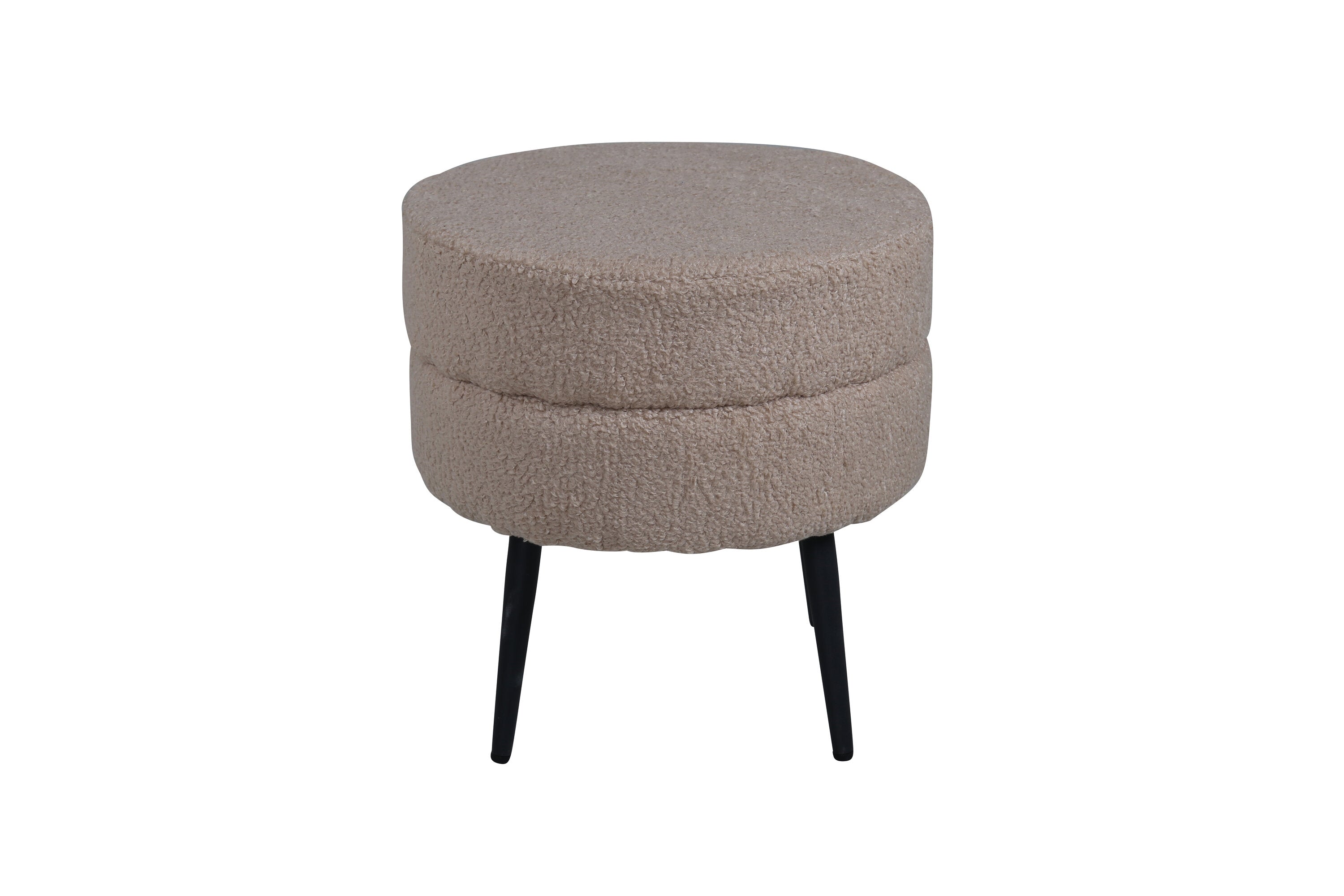 Venture Home Pot Puff Beige/Svart ø40 cm