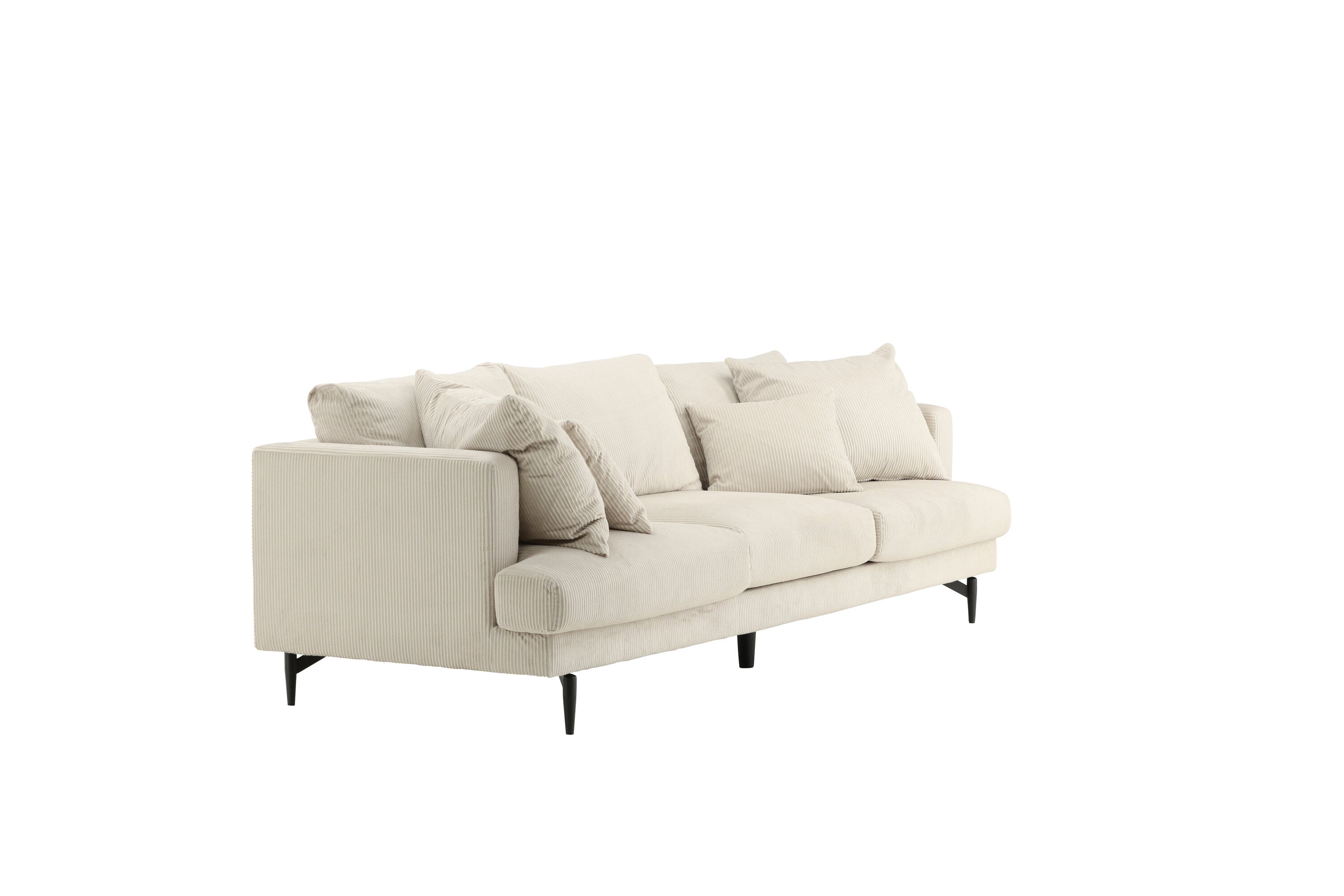 Venture Home Sofia 3-Sits Soffa Beige/Svart