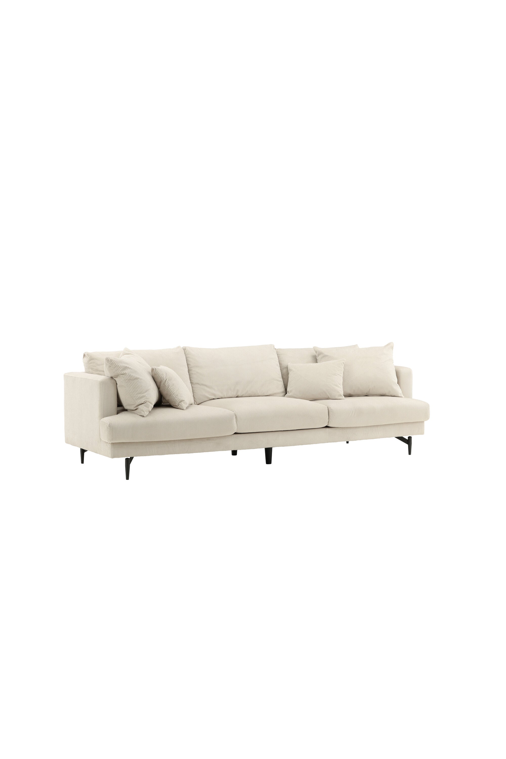 Venture Home Sofia 3-Sits Soffa Beige/Svart