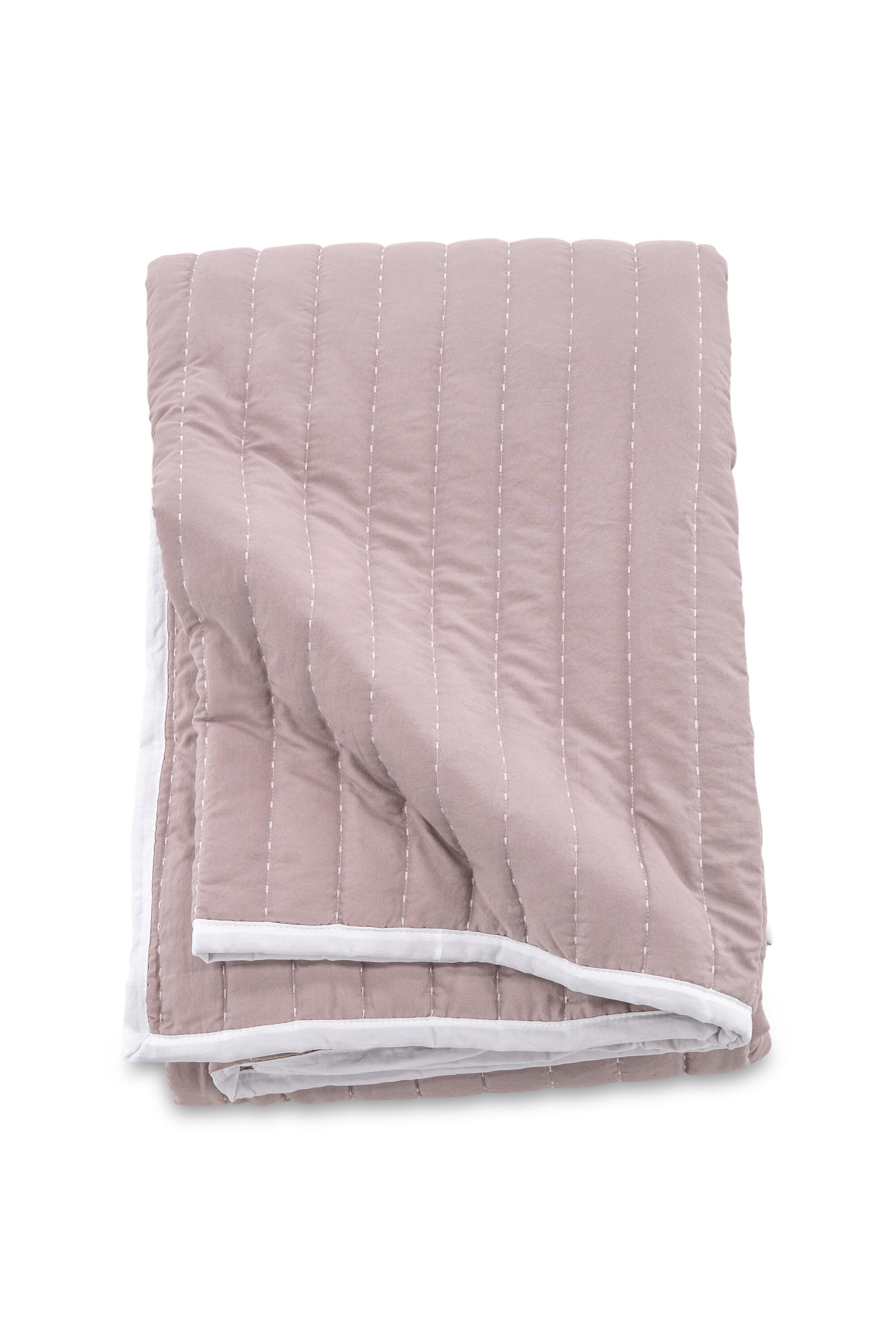 Venture Home Juni Överkast Strö Dusty Pink/White