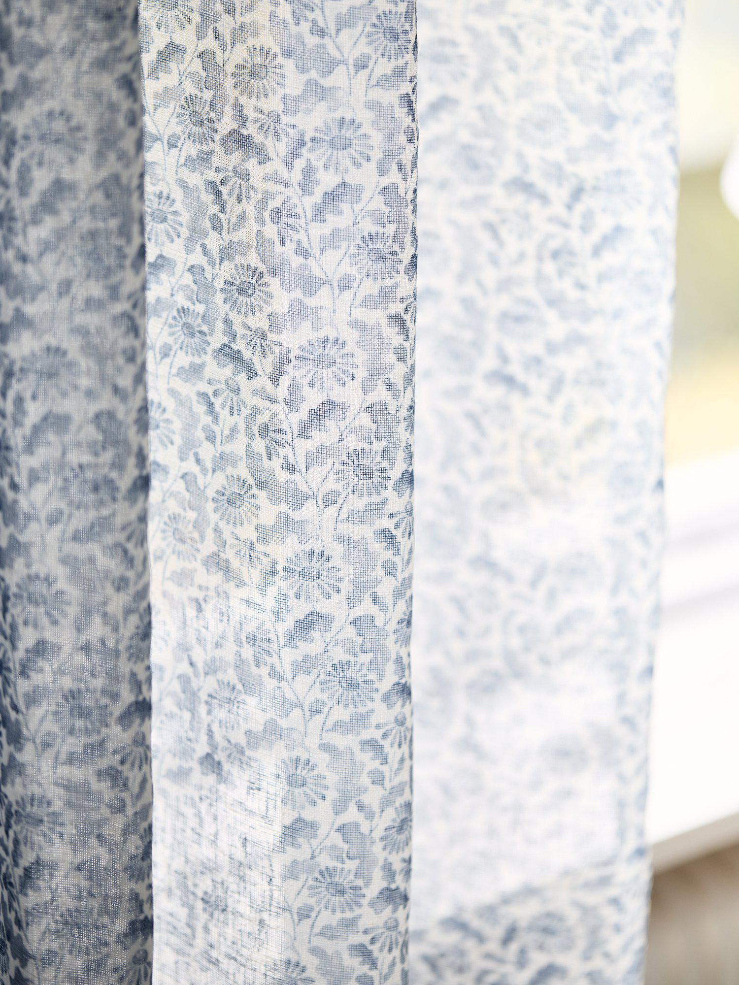 Svanefors Yrsa Gardin 2-Pack 140x280cm, Blå