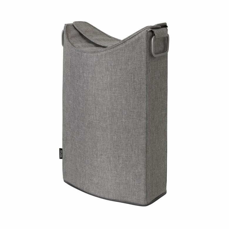 Frisco tvättkorg 65 L i warm gray med stilren design, handtag och smart fälllock för enkel användning och smakfull smutstvätt.