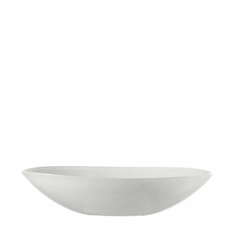 Leonardo Skål oval 32 white Alabastro