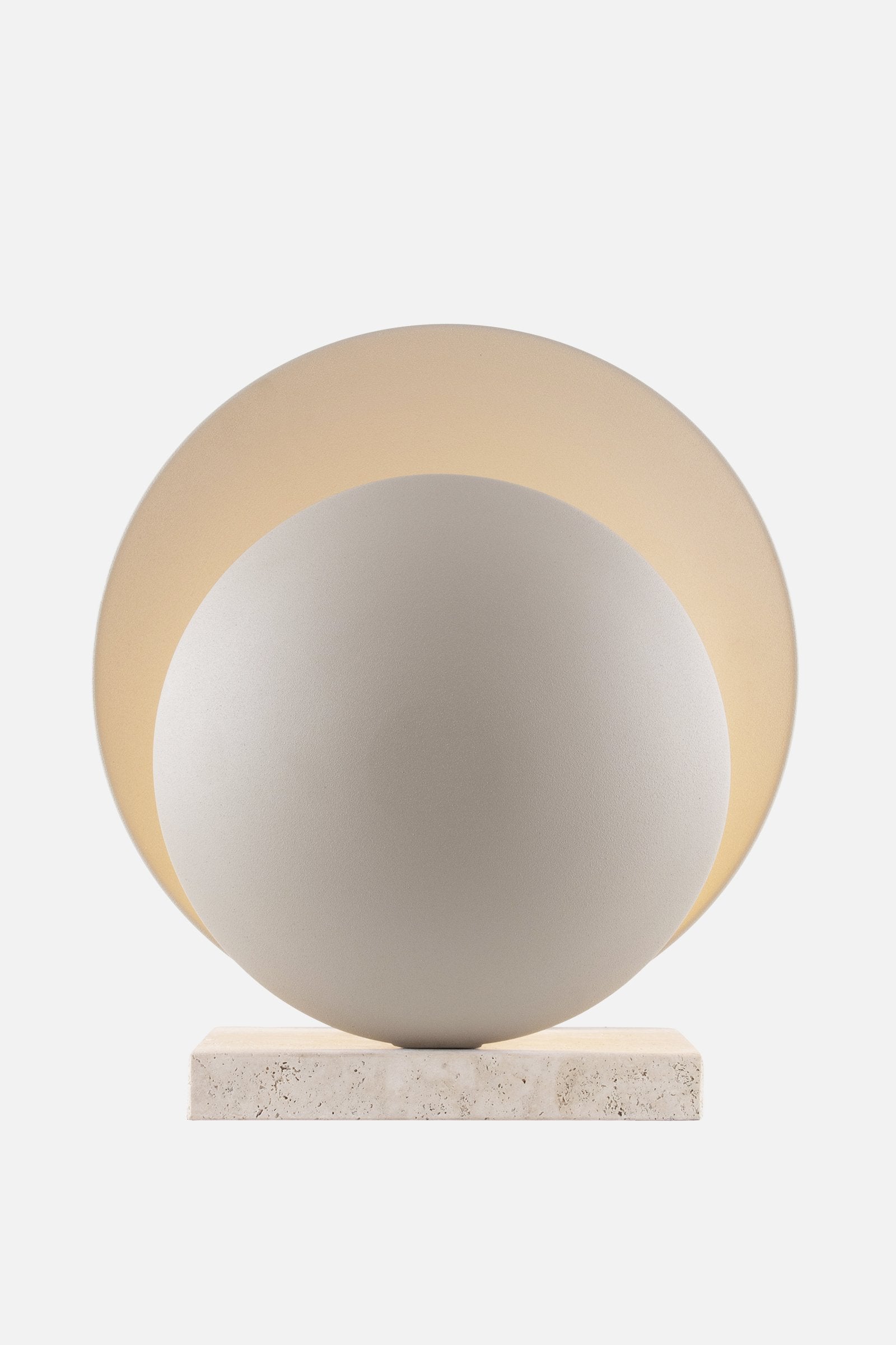 Globen Lighting Bordslampa Orbit Beige/Travertin