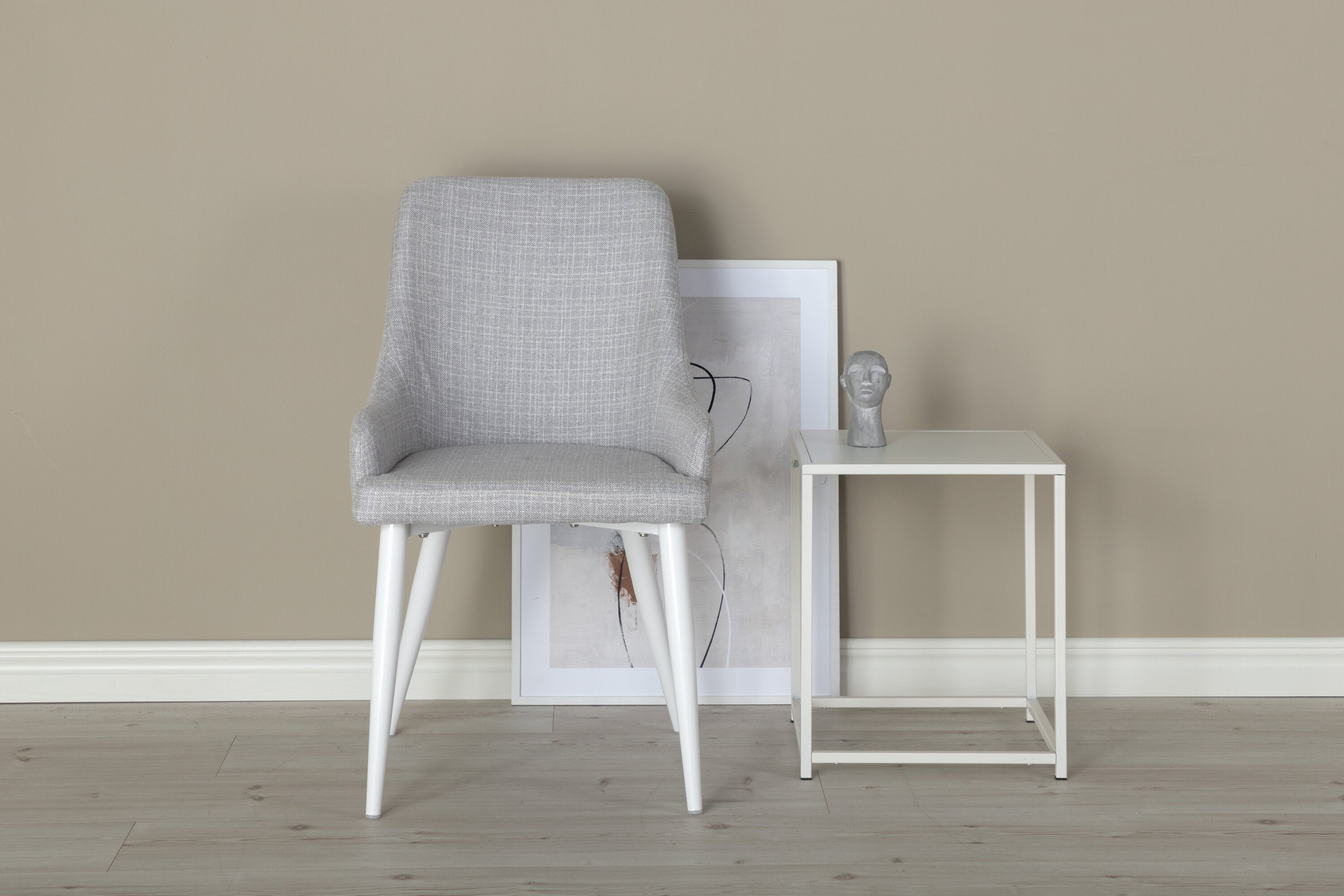 Venture Home Plaza Matstol Grå/vit 2-Pack