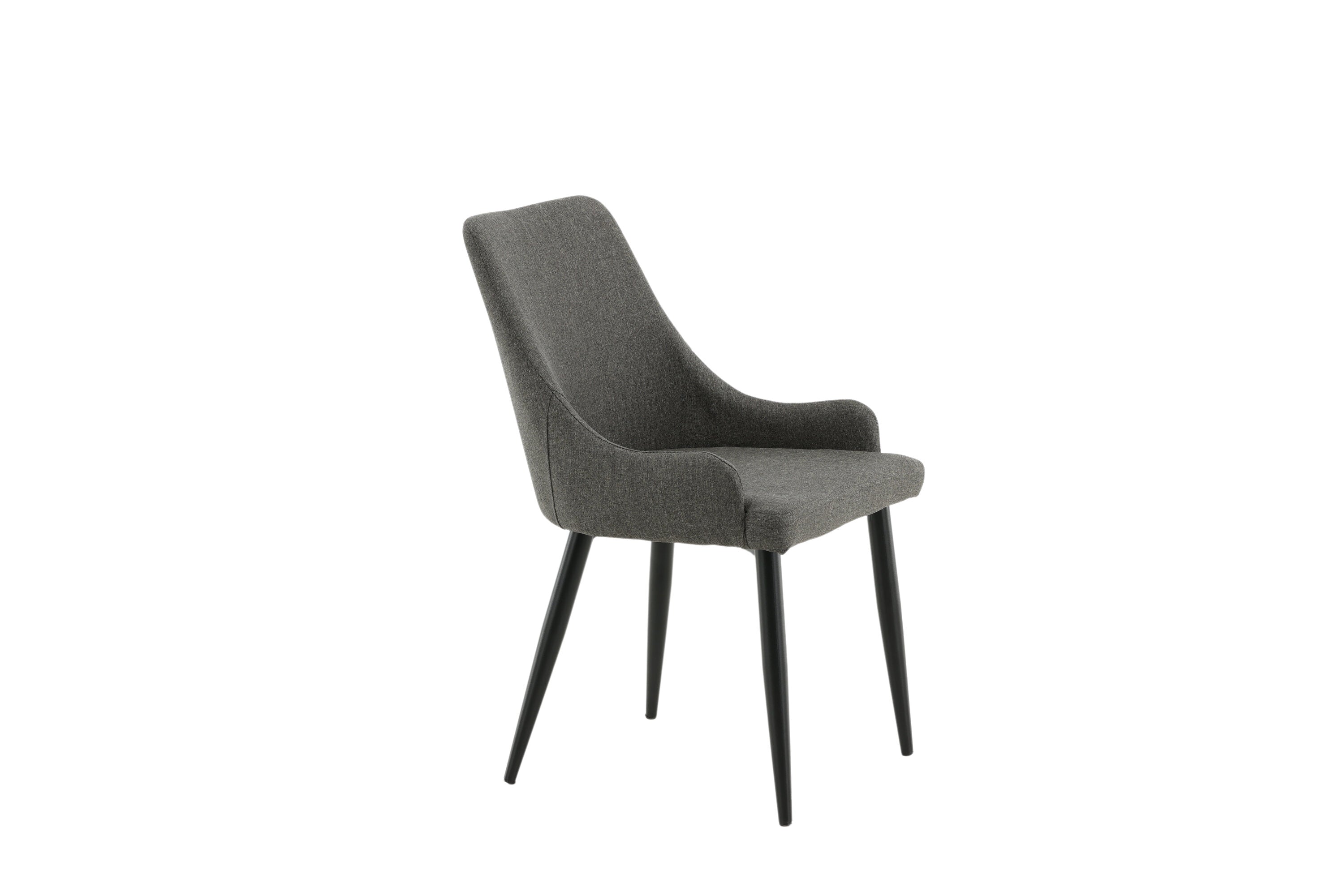 Venture Home Plaza Matstol Svart/Grå 2-Pack