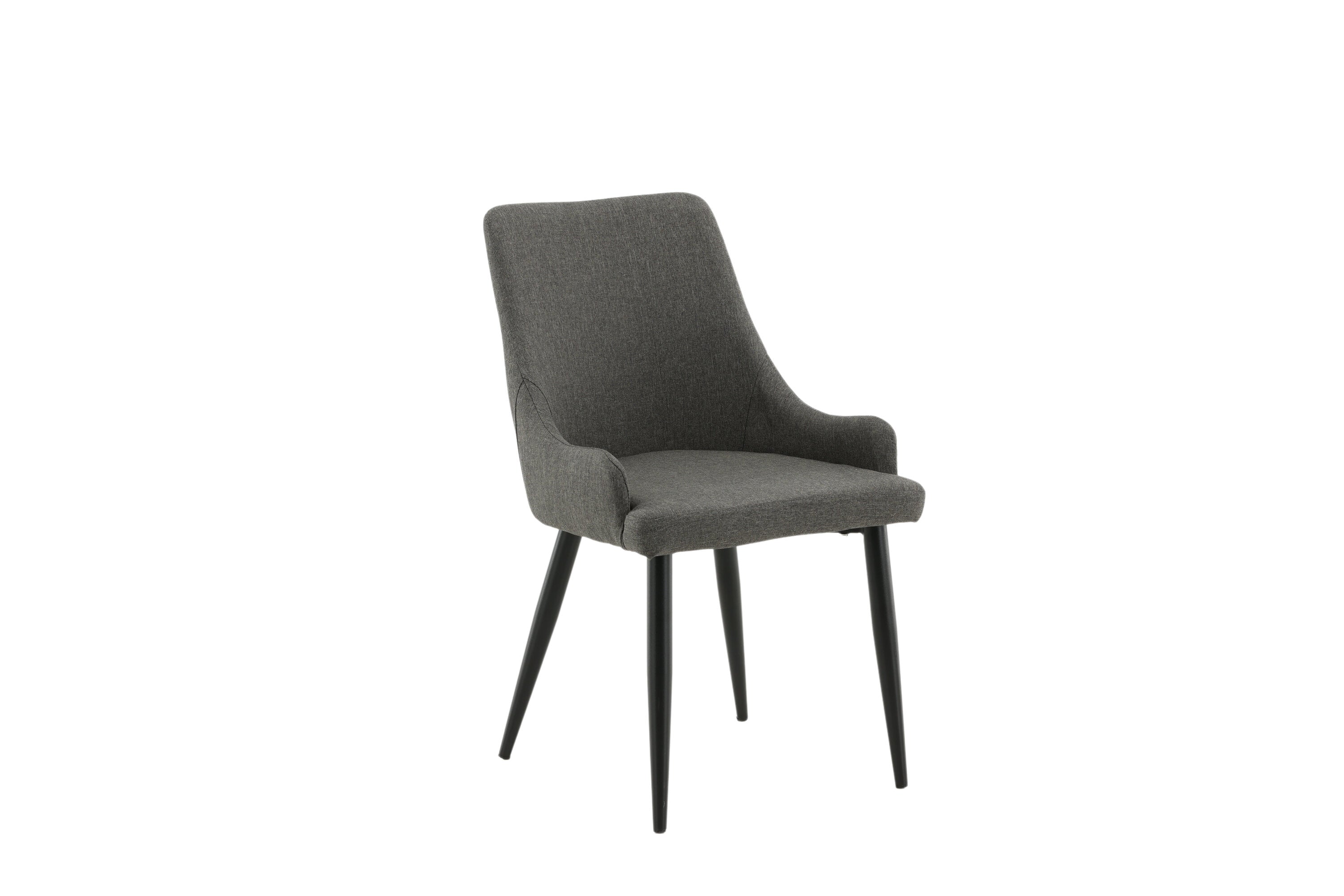 Venture Home Plaza Matstol Svart/Grå 2-Pack