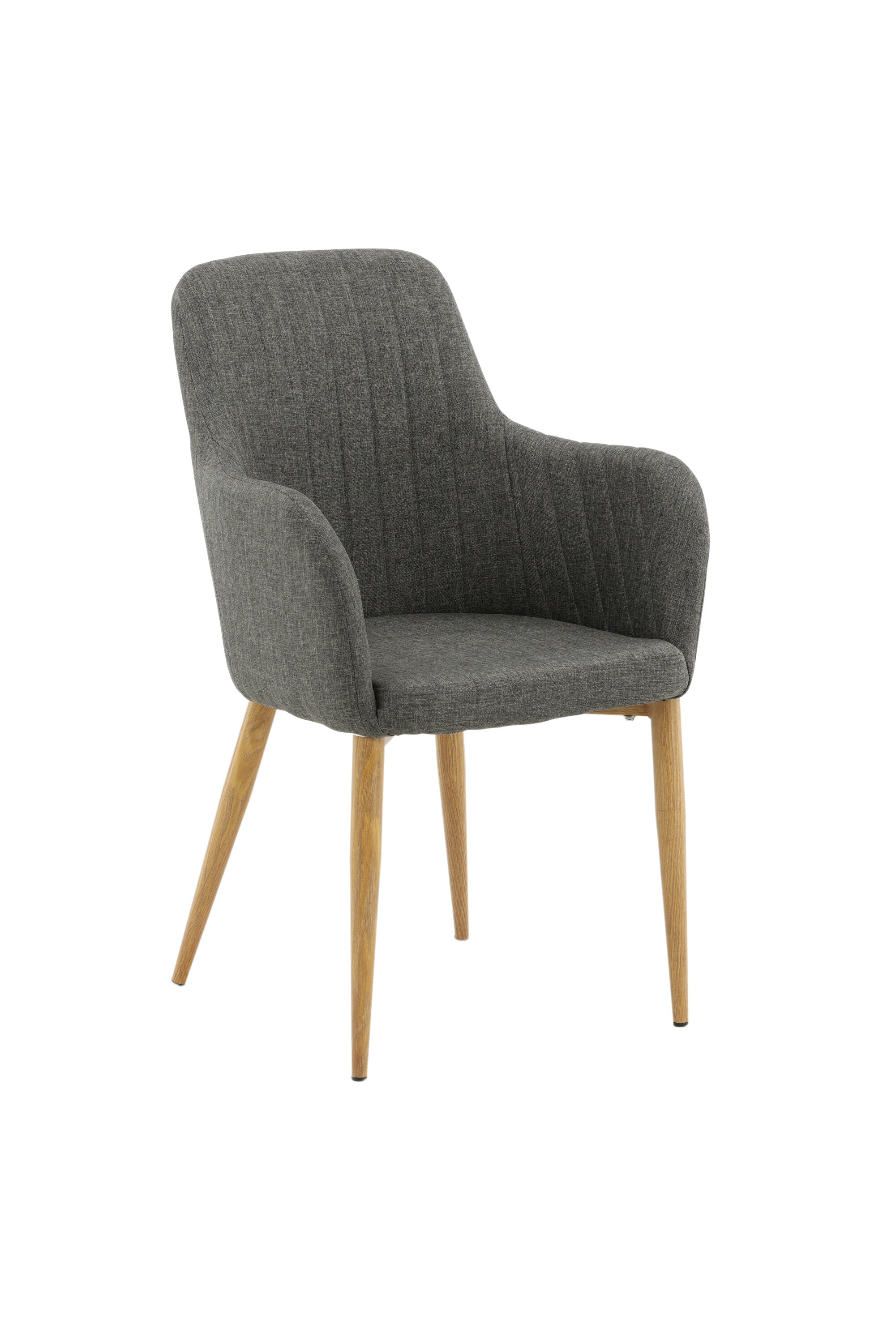 Venture Home Comfort Matstol Mörkgrå/Natur 2-pack