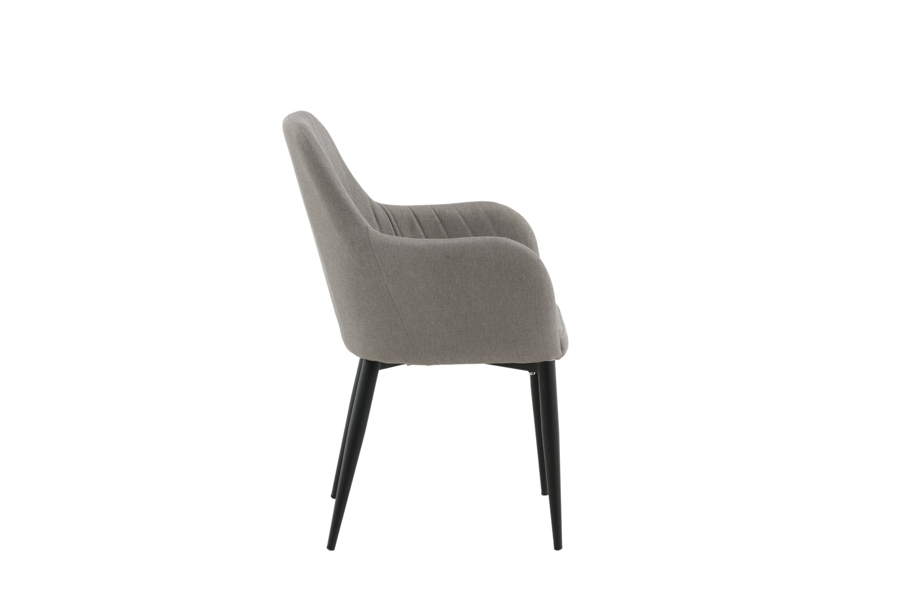 Venture Home Comfort Matstol Svart/Grå 2-pack