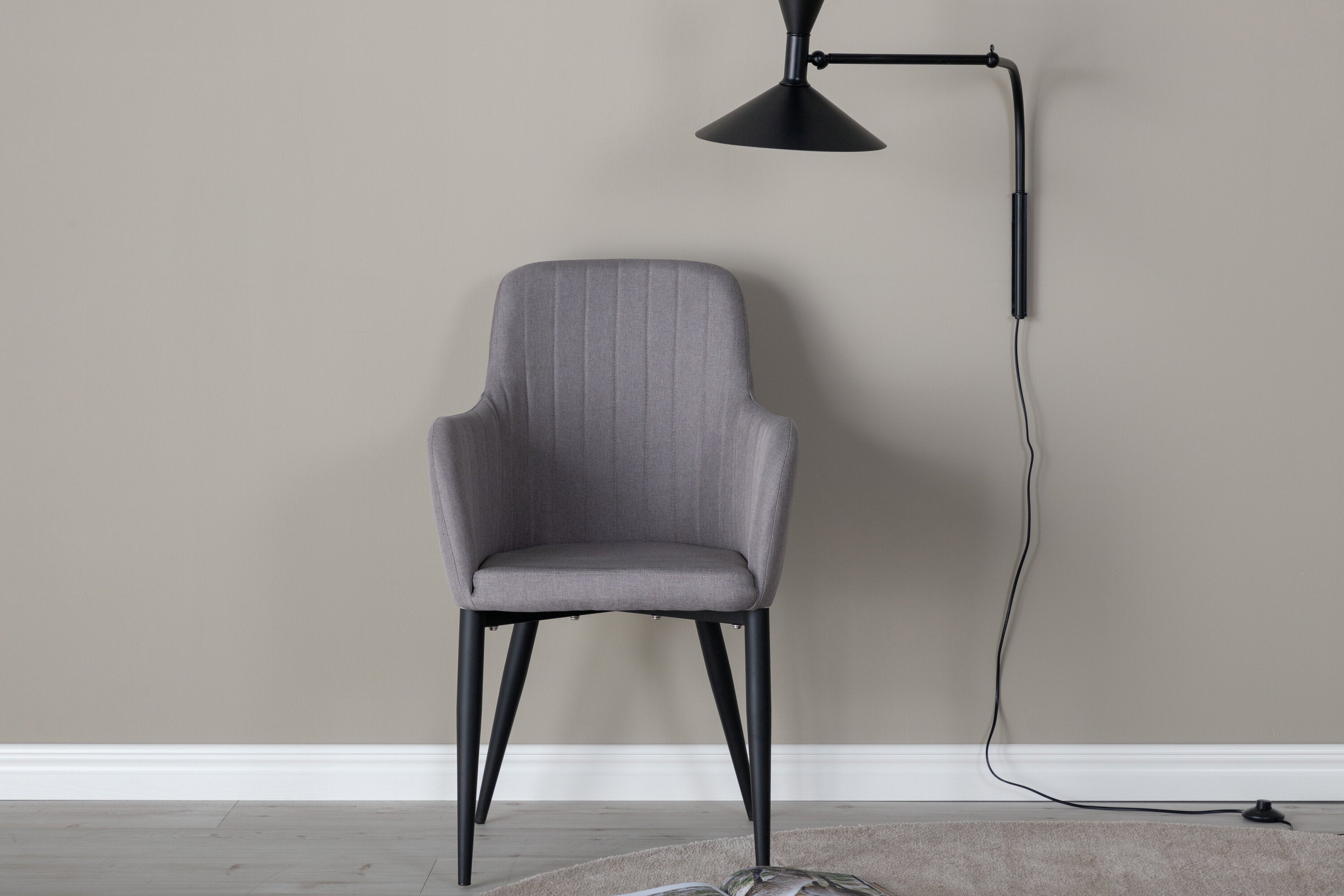 Venture Home Comfort Matstol Svart/Grå 2-pack