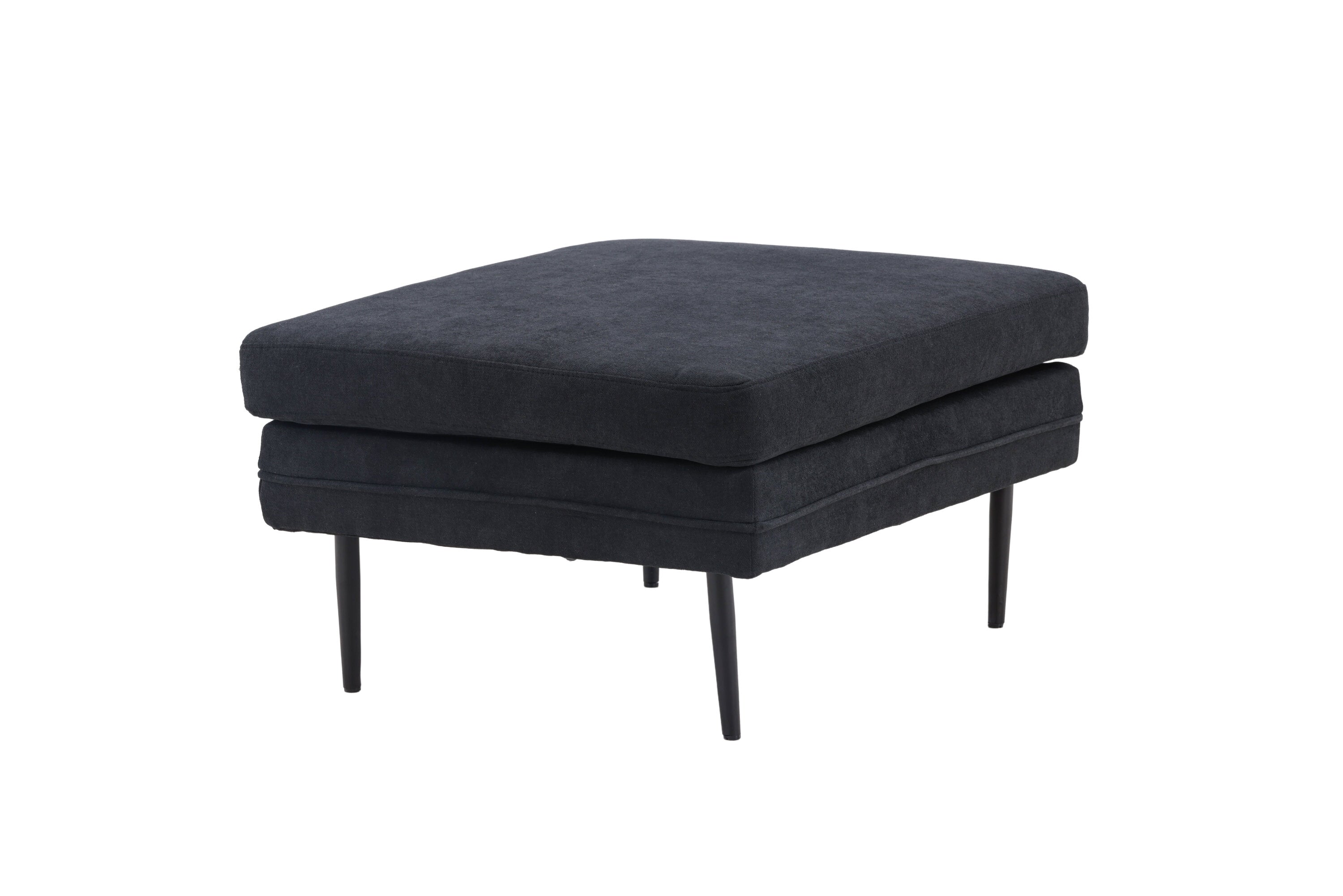 Venture Home Boom Ottoman Svart