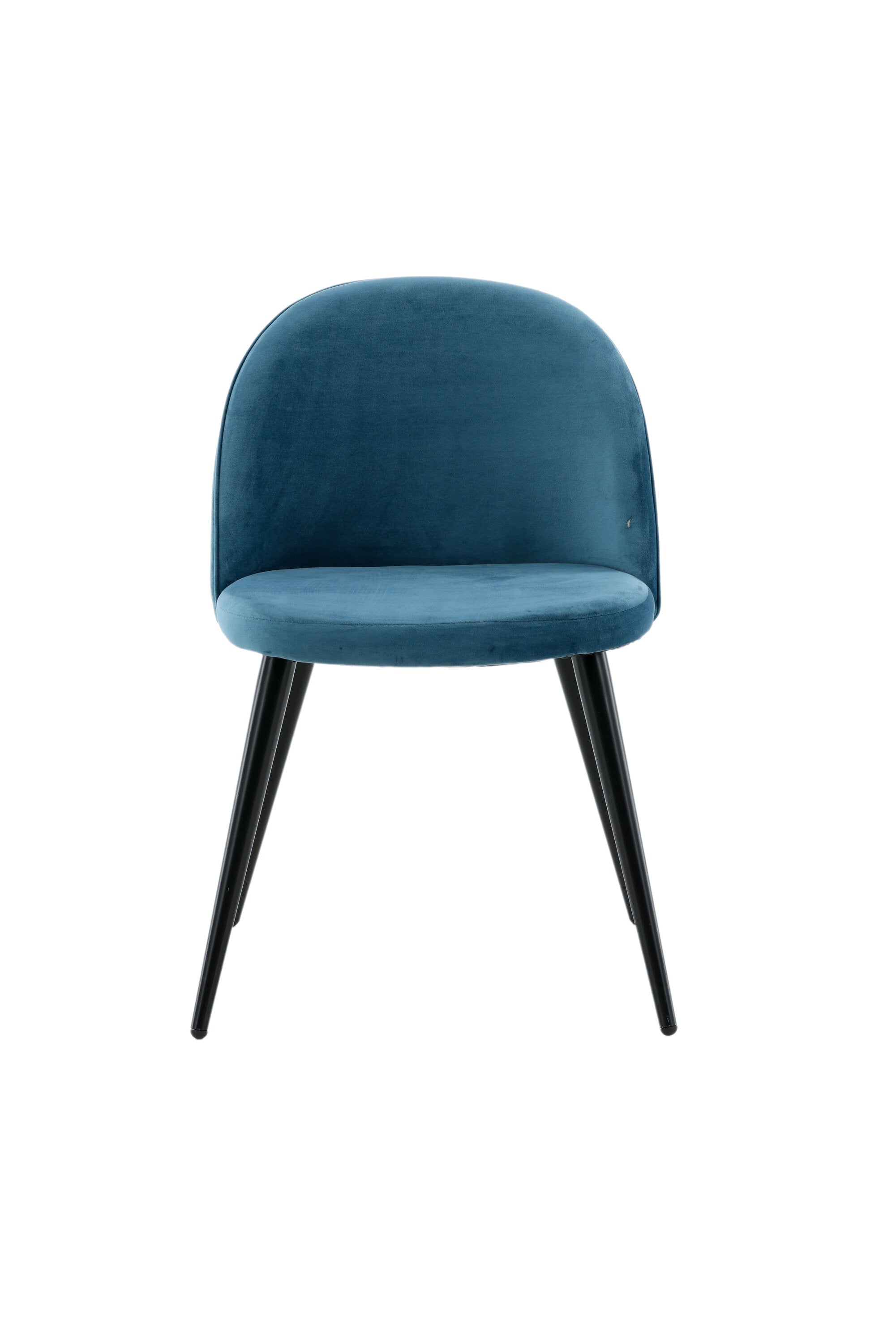 Venture Home Velvet Matstol Svart/Blå 2-pack