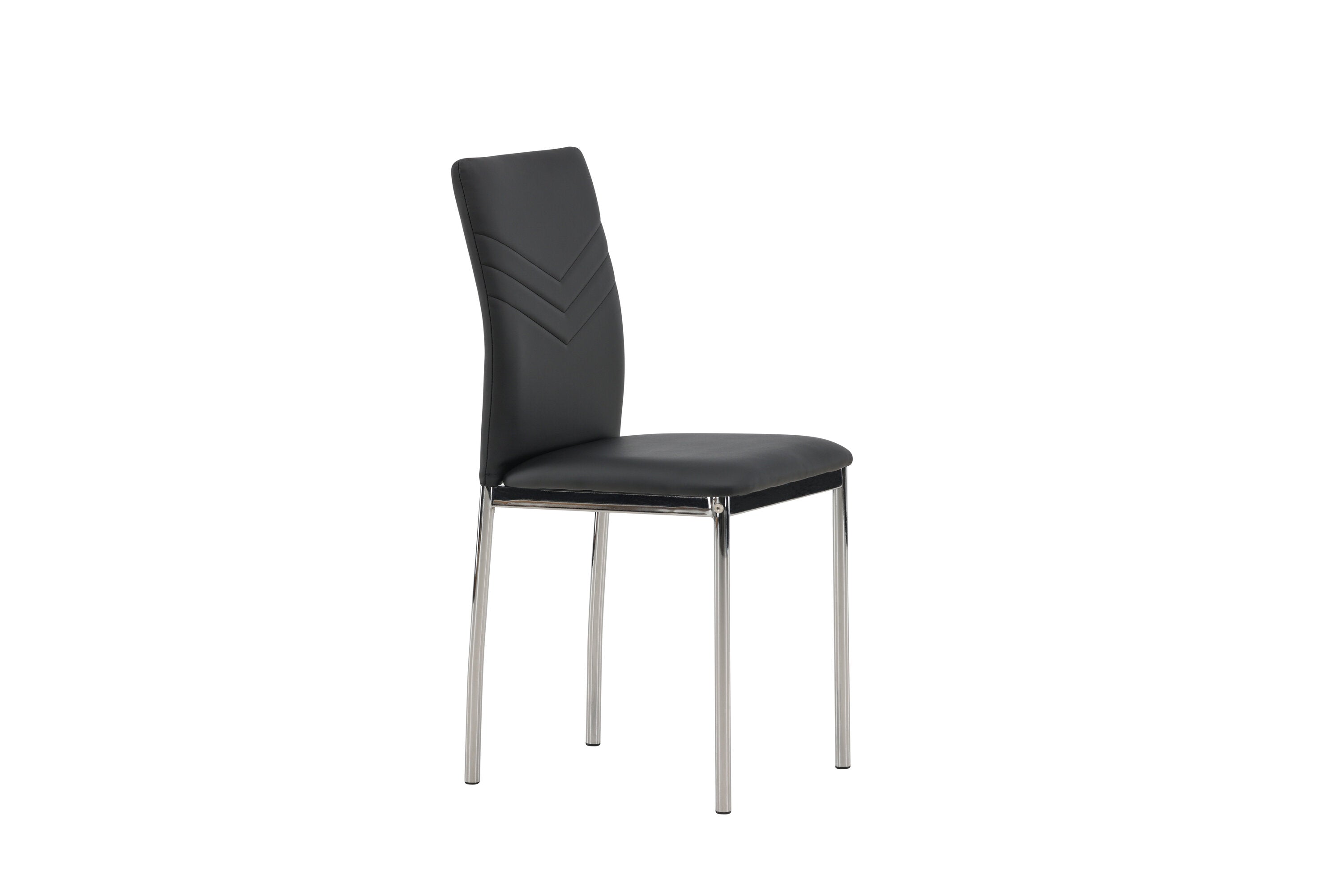 Venture Home Lily Matstol Svart/Silver 2-pack