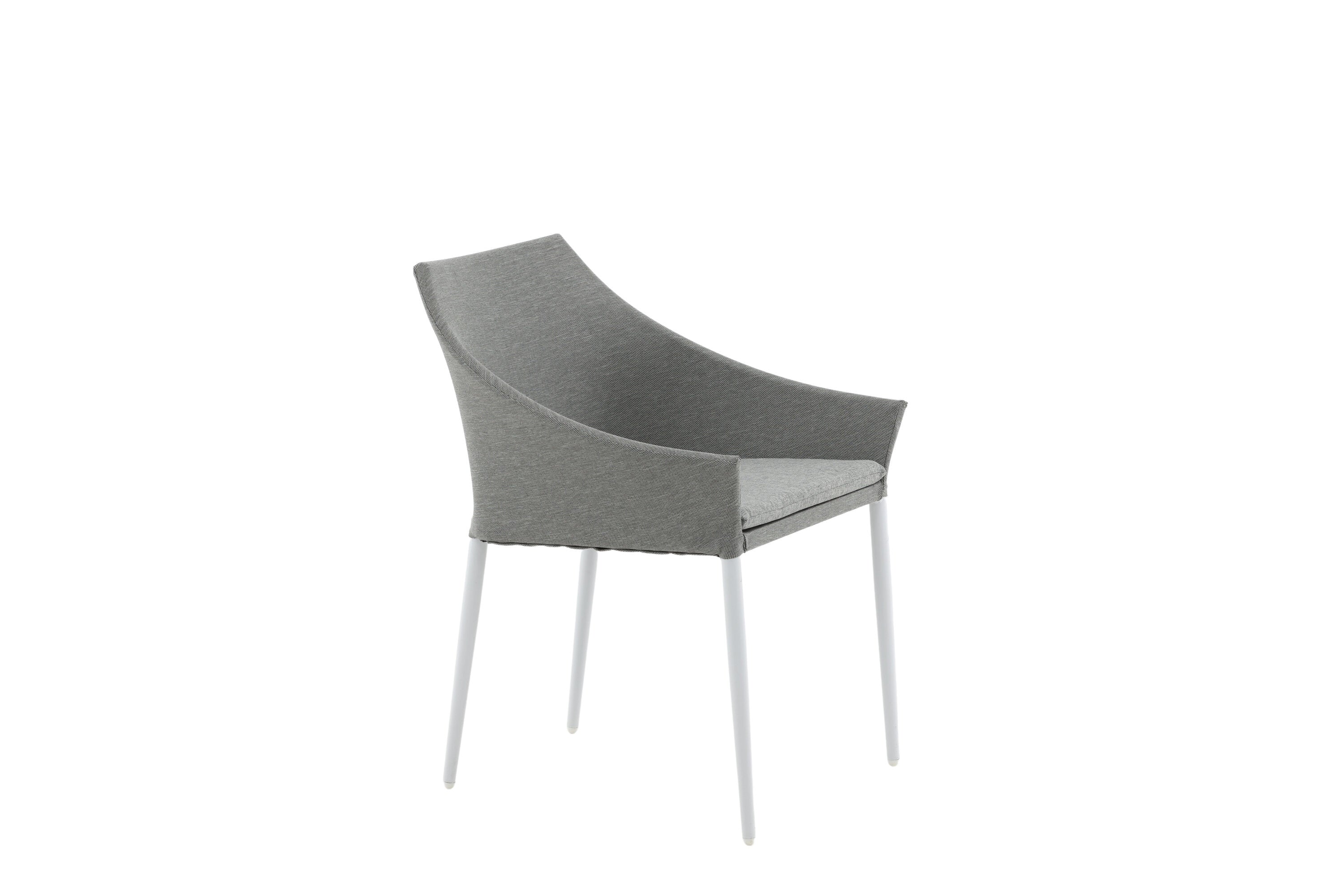 Venture Home Spoga Matstol Ljusgrå/vit 2-pack