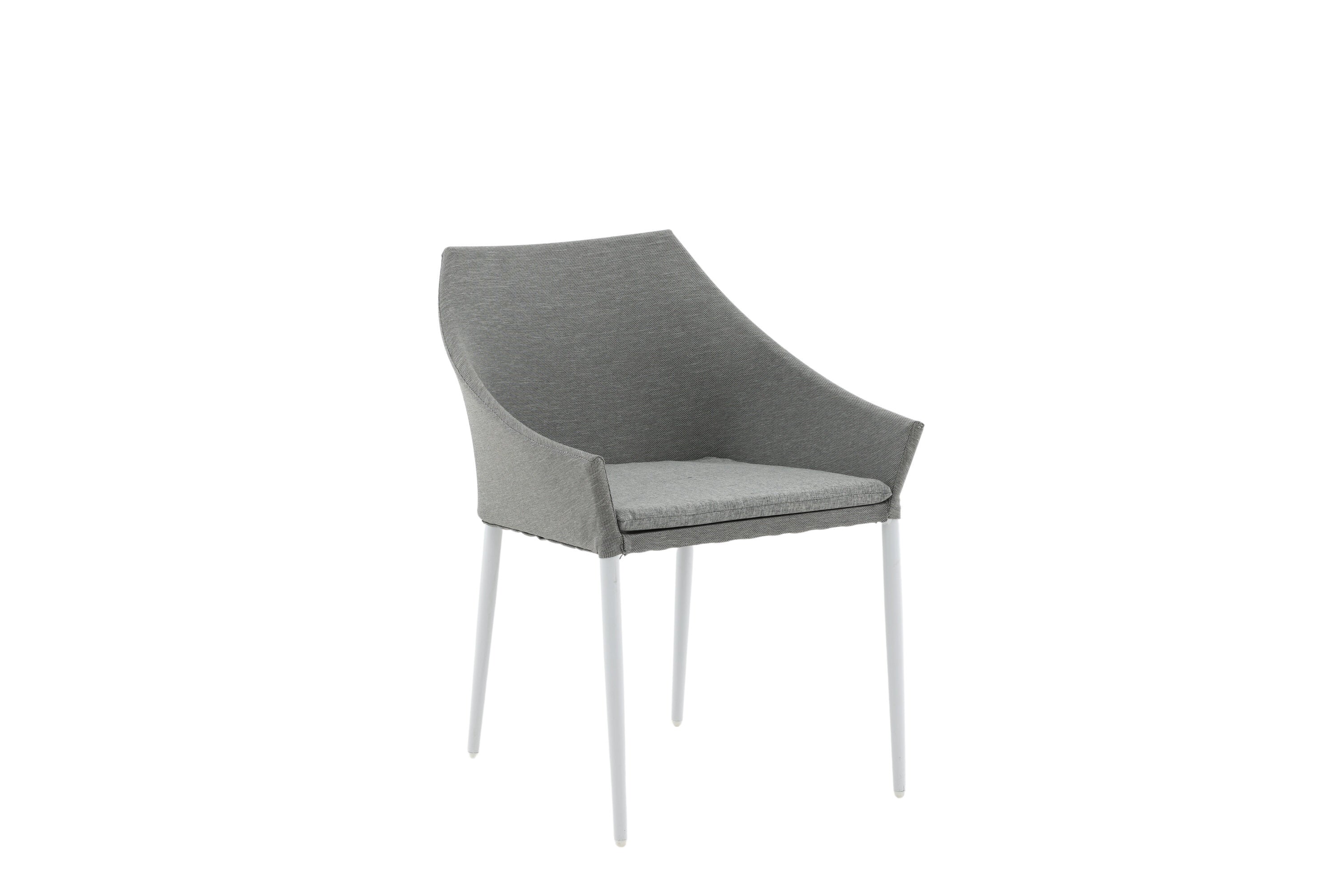 Venture Home Spoga Matstol Ljusgrå/vit 2-pack