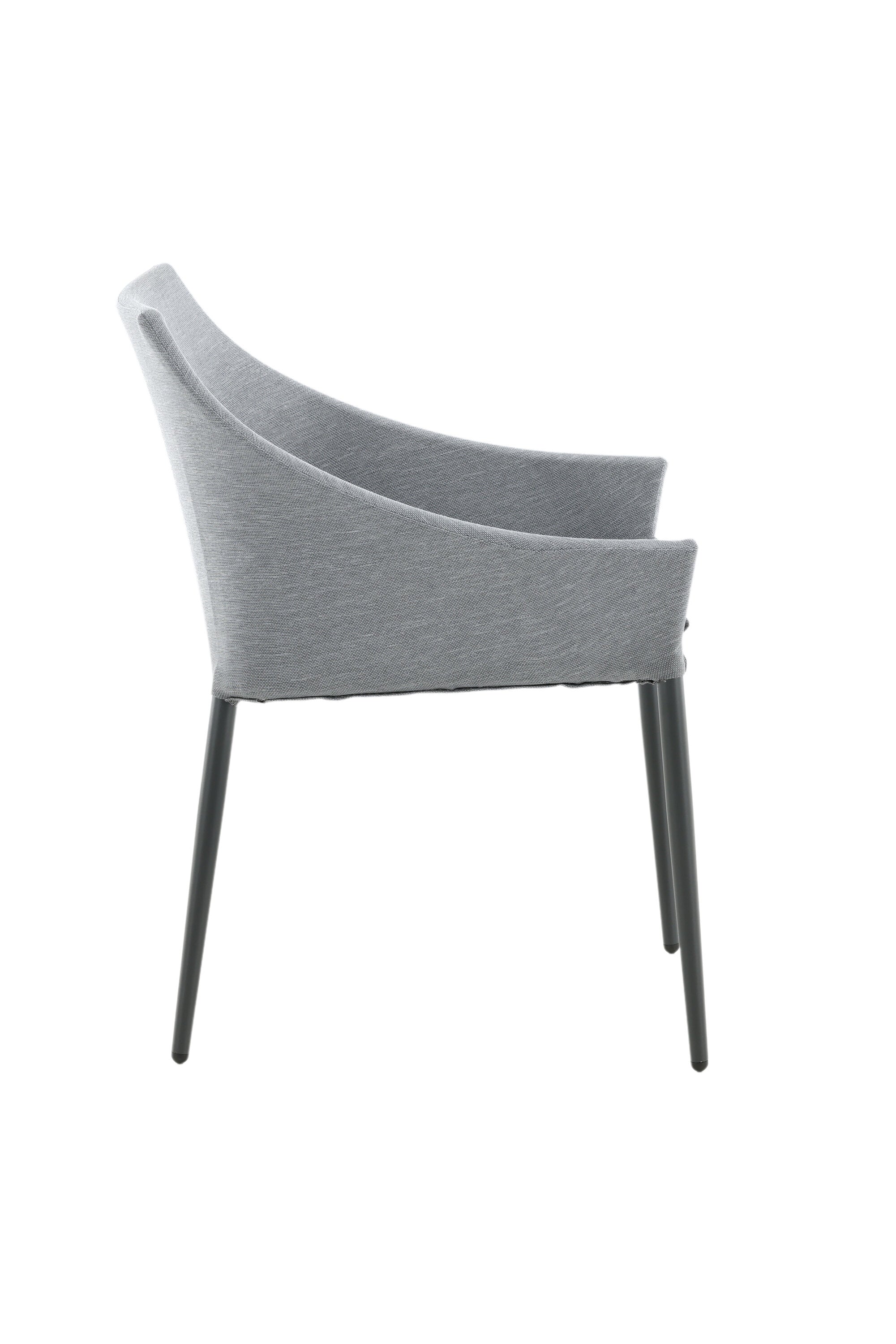 Venture Home Spoga Matstol Svart/mörkgrå 2-pack