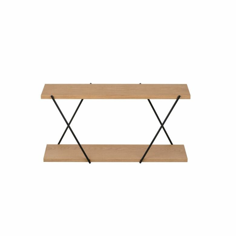 Spring Copenhagen XO2 Vägghylla 2 Plan 80 cm Ek/Svart