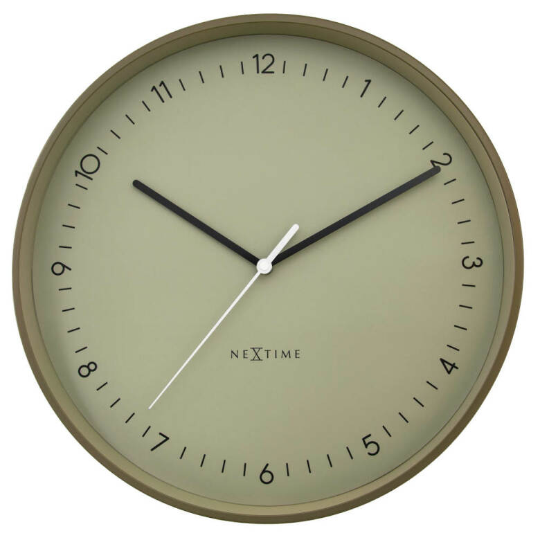 NeXtime Berlin Väggklocka 40 cm Khaki