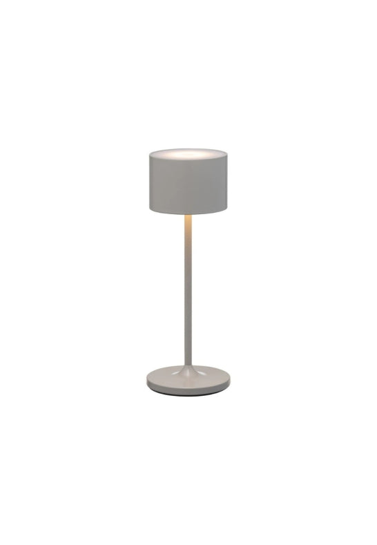 Blomus Farol Mini LED-lampa 19,5 cm med justerbar ljusstyrka, stänksäker design och lång drifttid för inomhus- och utomhusbruk.