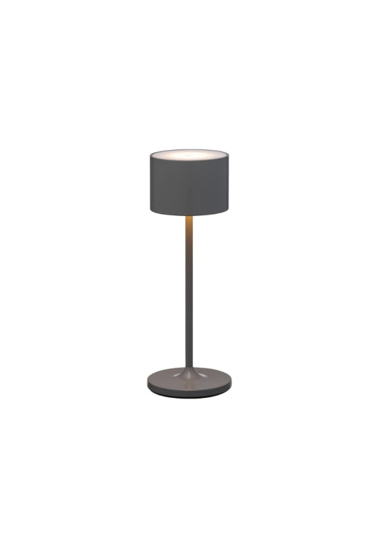 Blomus Farol Mini LED-lampa 19,5 cm i varm grå design för inomhus- och utomhusbruk med justerbar ljusstyrka. Stänksäker och portabel.