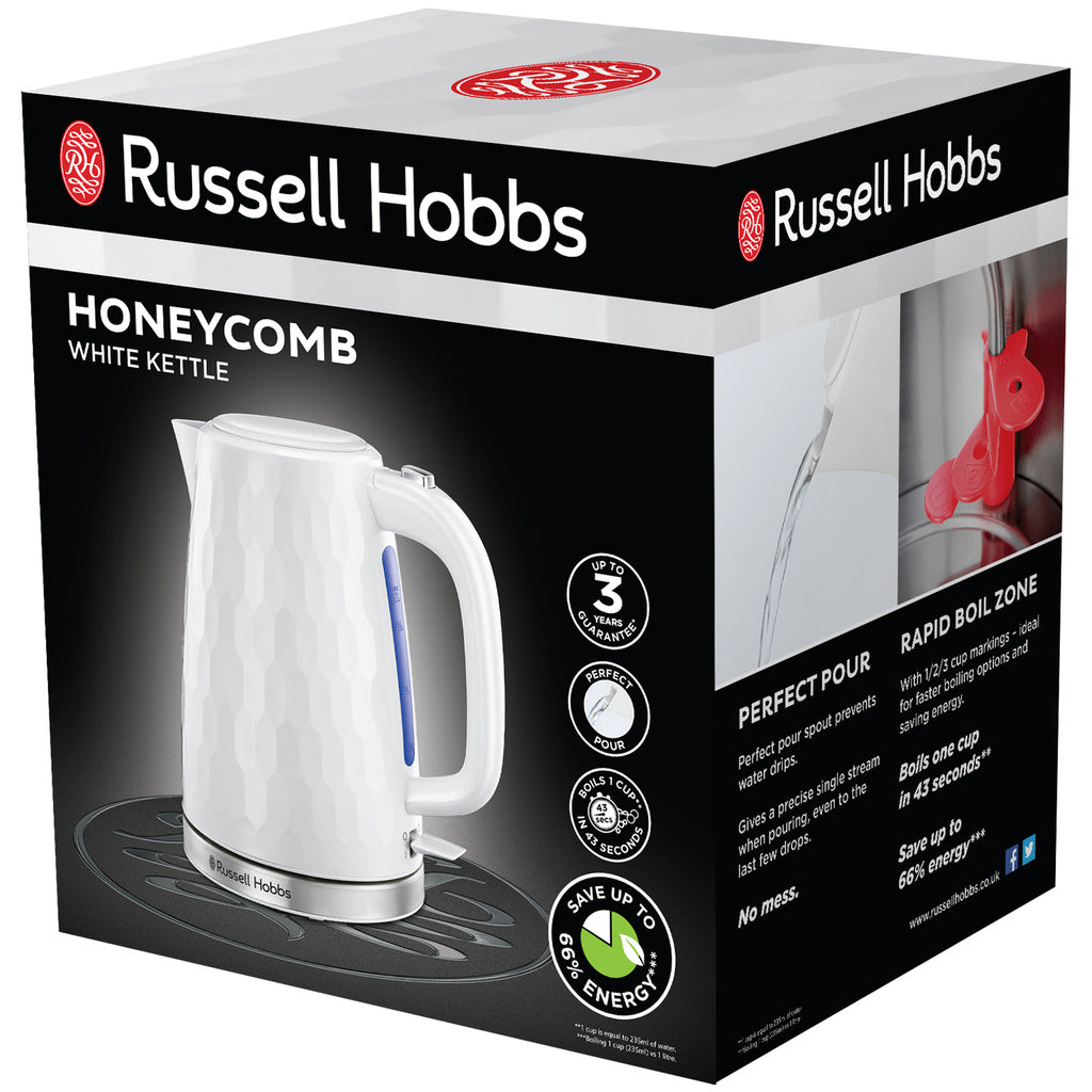 Russel Hobbs Honungskaka Vattenkokare Vit 2605070