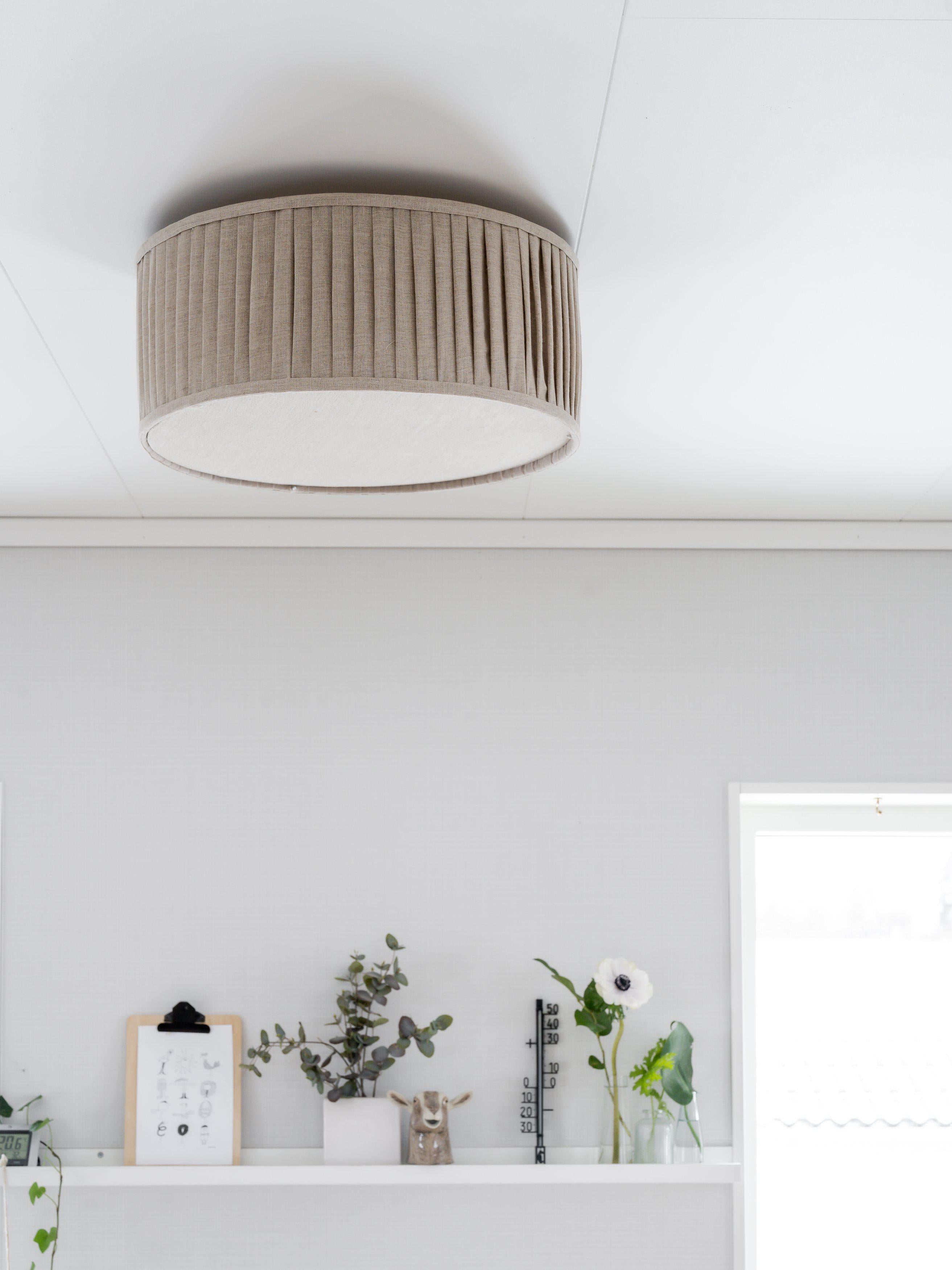 Pr Home Plafond Plissé 45 cm, Natur