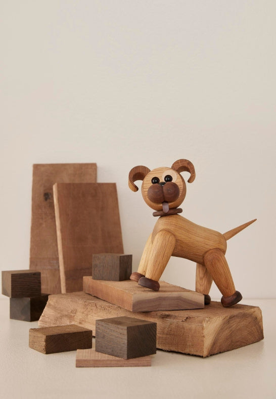 Spring Copenhagen Buddy Hund Trädekoration 20,5 Cm, Ek