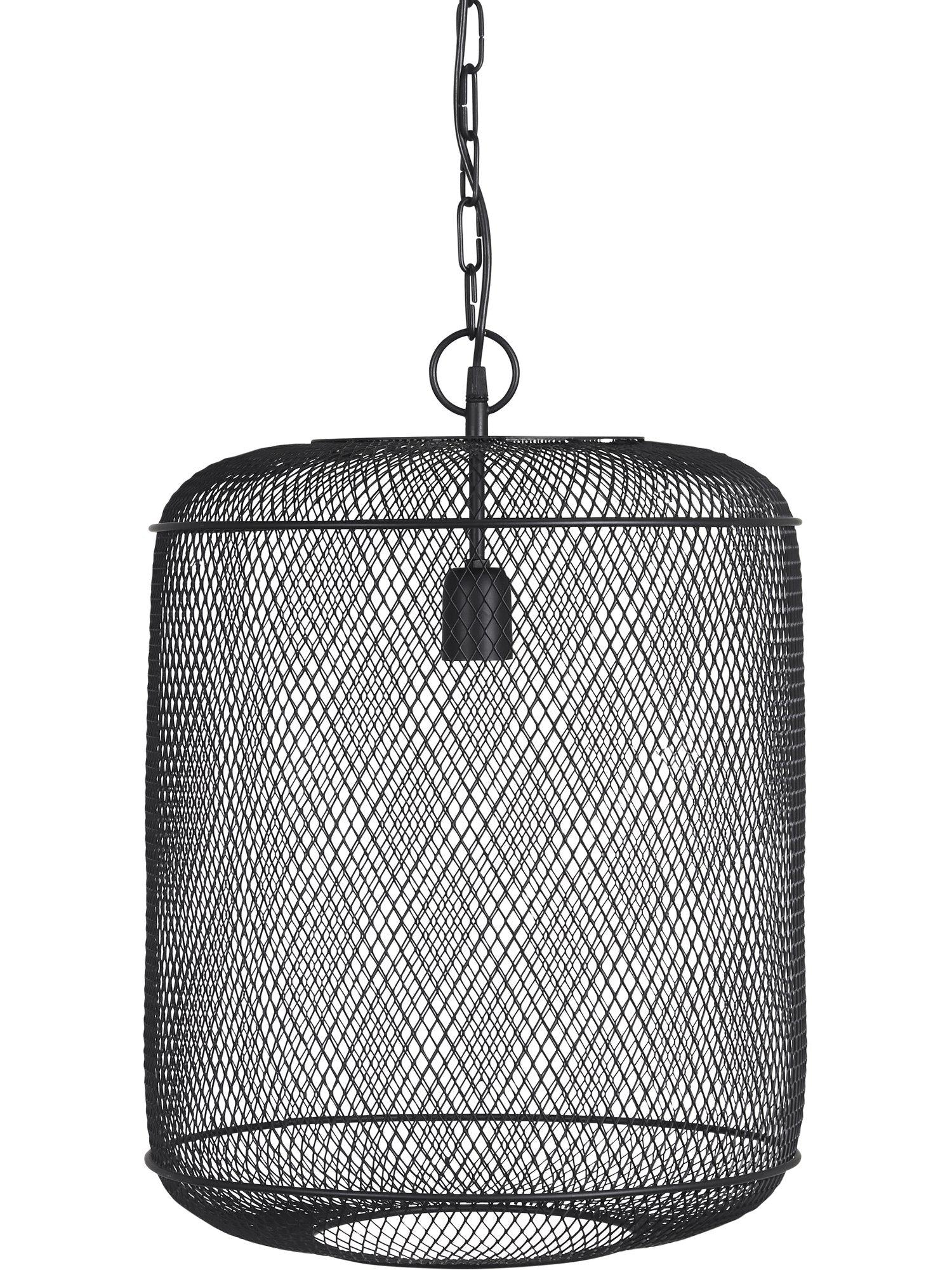 Grid taklampa från PR Home i metallgaller, rund design med E27-sockel. Skapar fascinerande ljusreflektioner och elegant atmosfär.