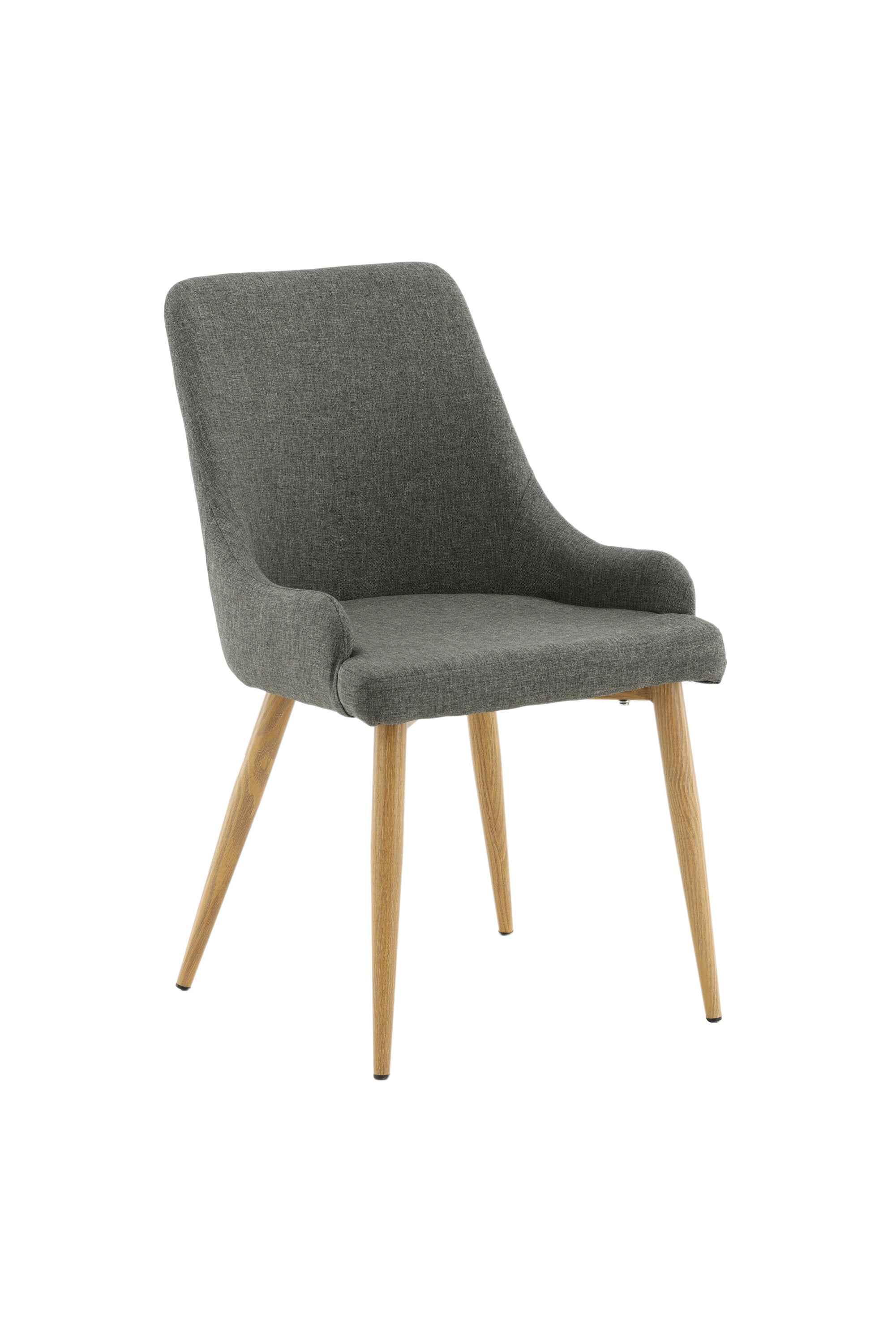 Venture Home Plaza Matstol Mörkgrå/Natur 2-pack
