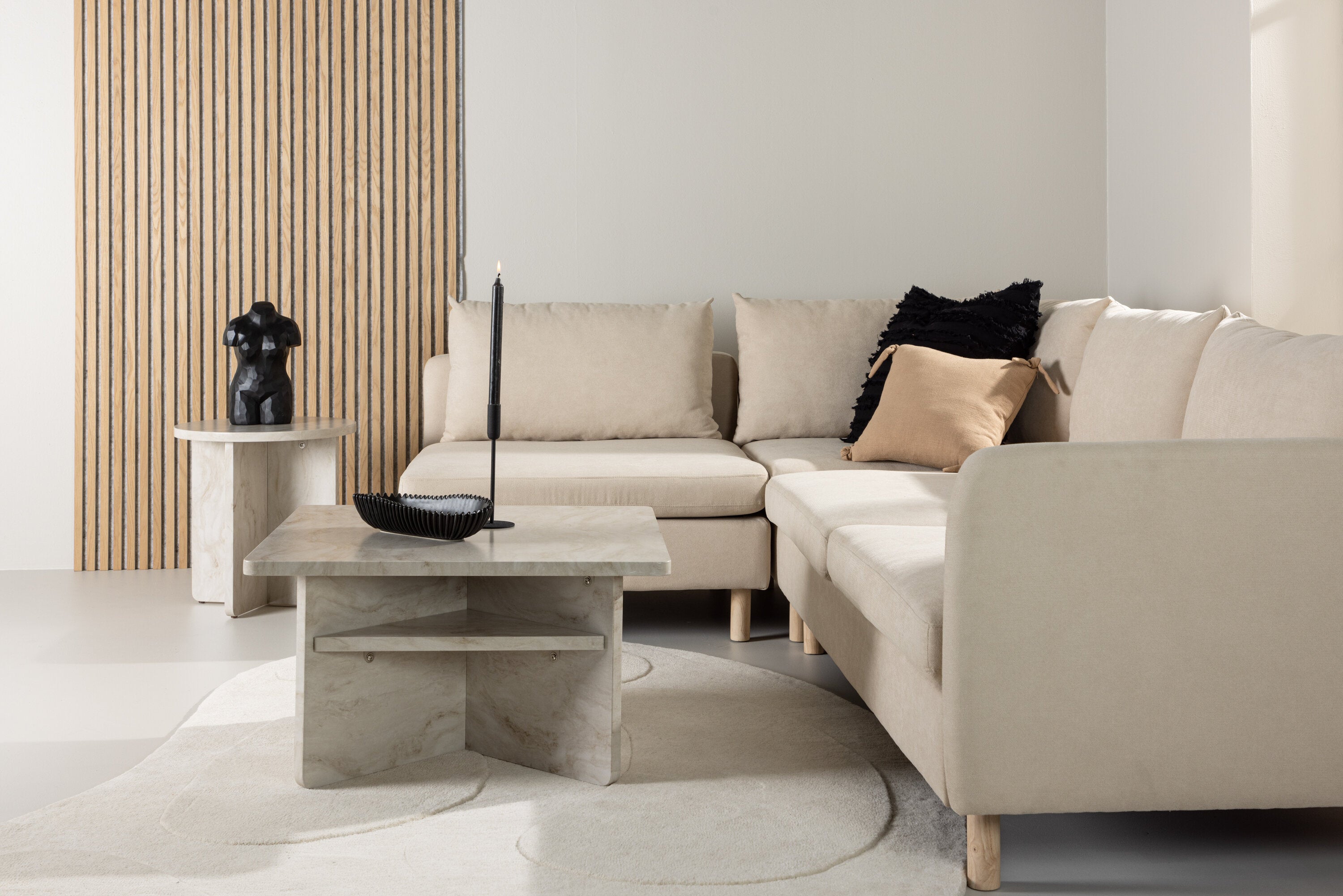 Venture Home Zero 3-Sits Soffa Beige