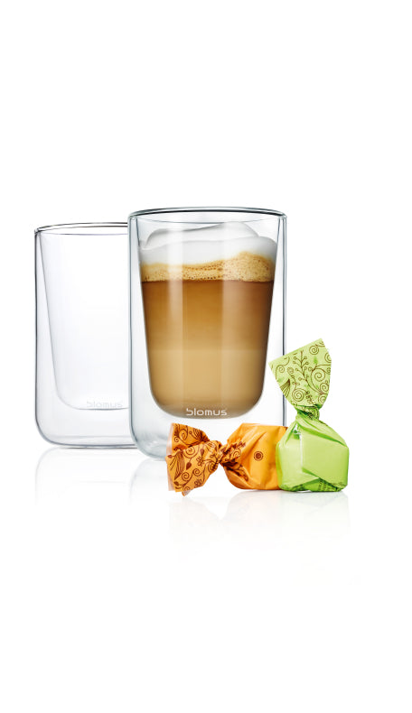 Blomus Nero Cappucinoglas 250 ml 2 pack