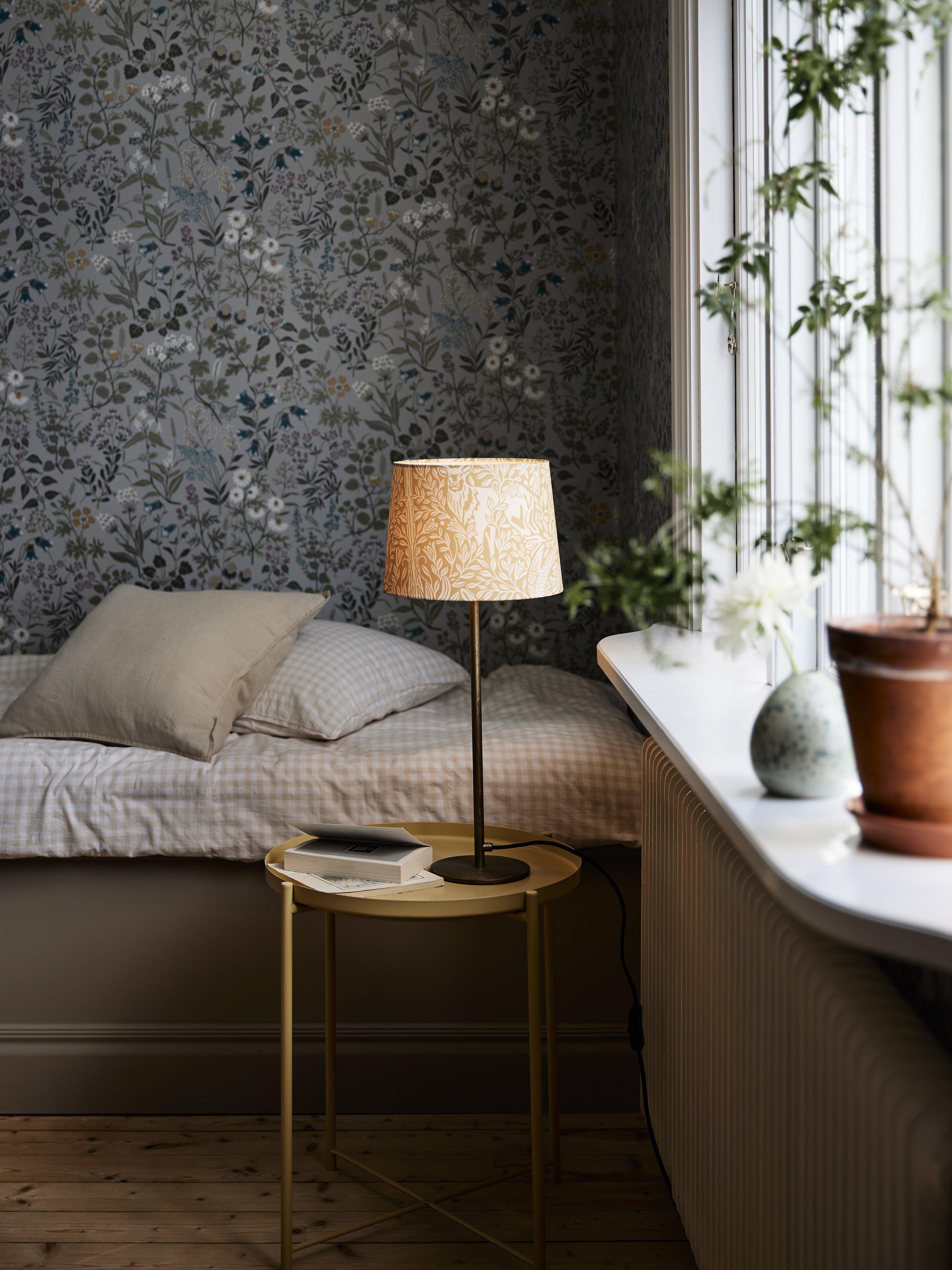 Pr Home Sofia Mönstrad Eldertree 25 cm, Gul