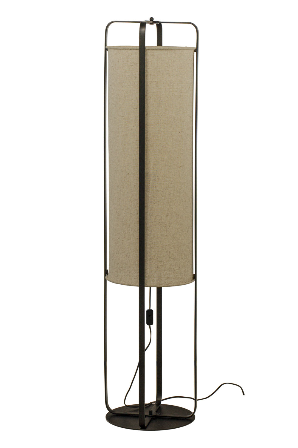 Aneta Lighting RONDA golvlampa, svart/beige