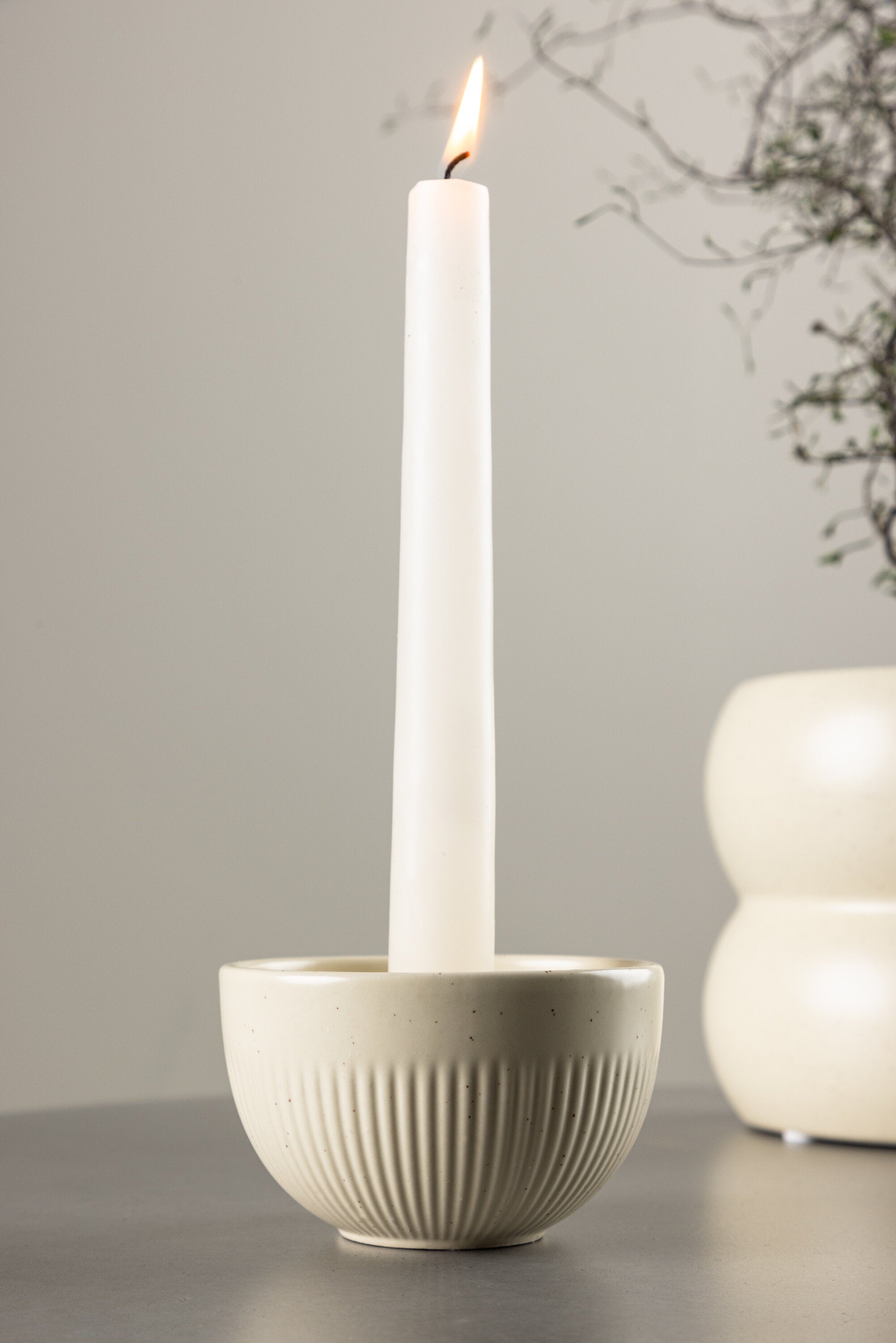 Venture Home Posh Ljusstake  Beige/Svart