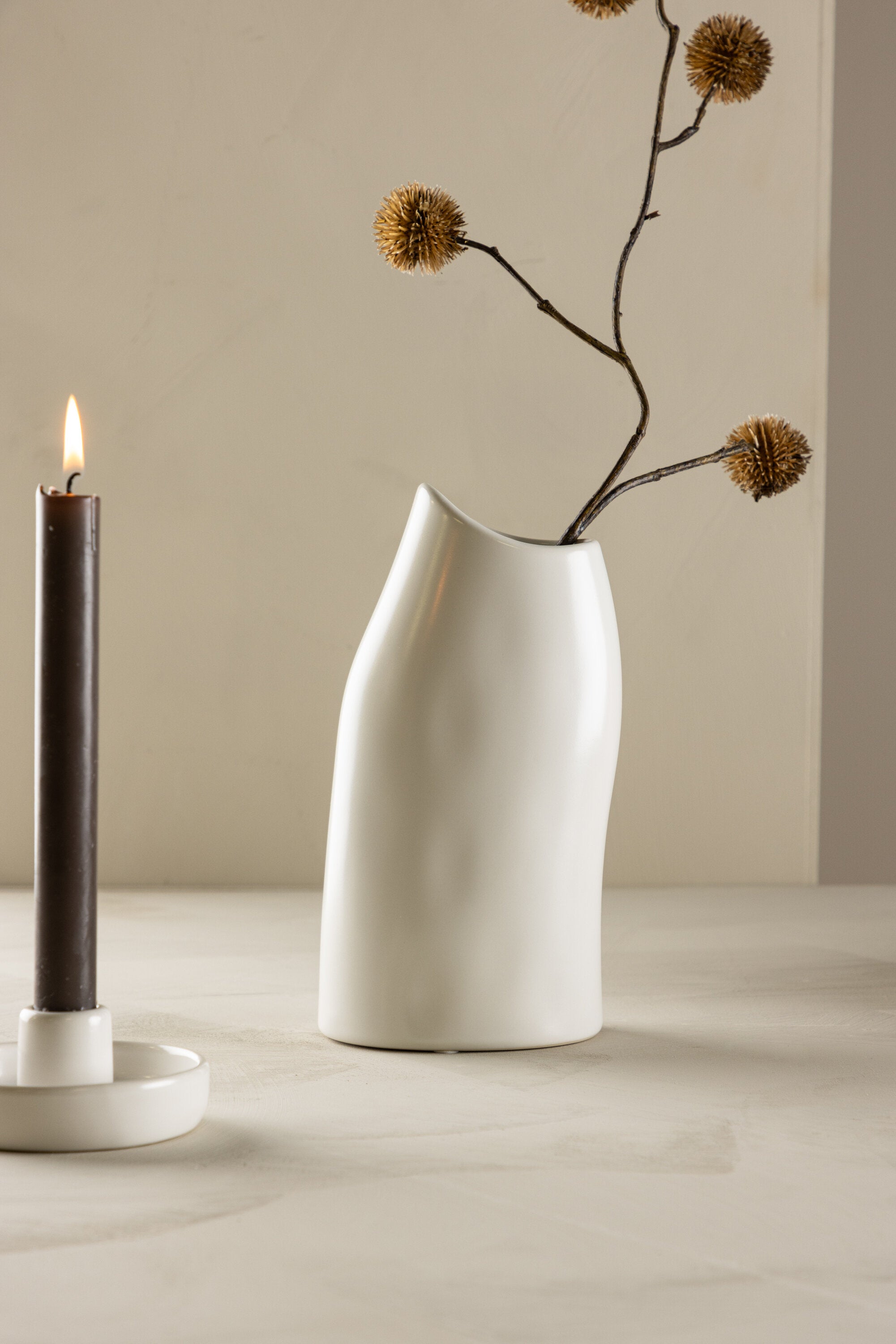 Venture Home Ernst Vas  Vit