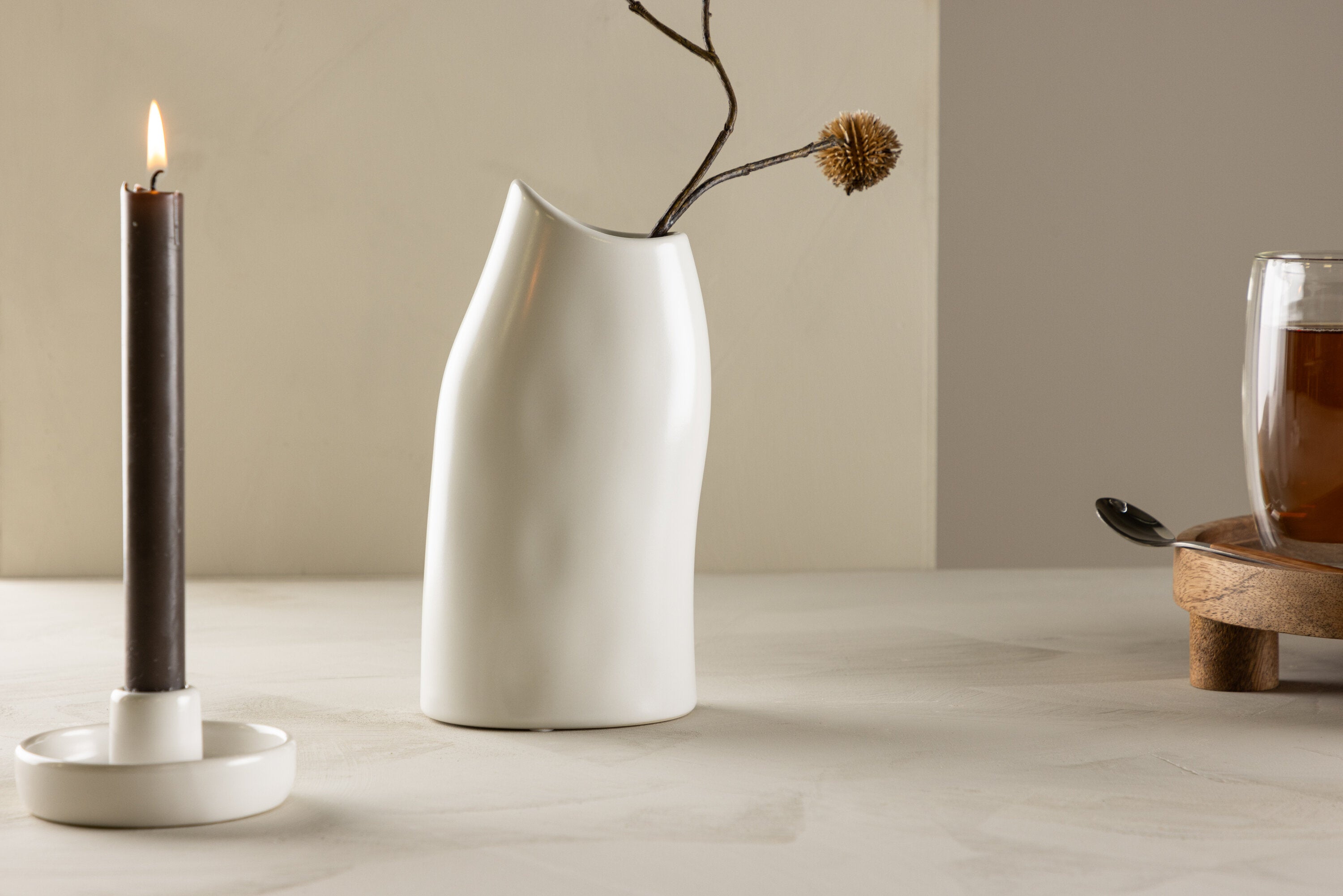 Venture Home Ernst Vas  Vit
