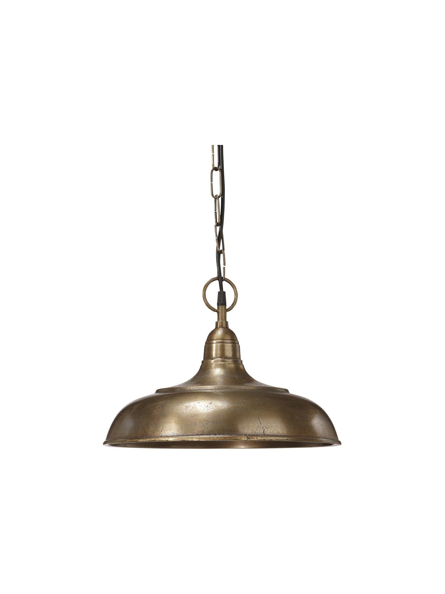 Klassisk taklampa Philadelphia från PR Home i rustik metall med råmässing, 35 cm diameter och elegant design för varmt ljus.