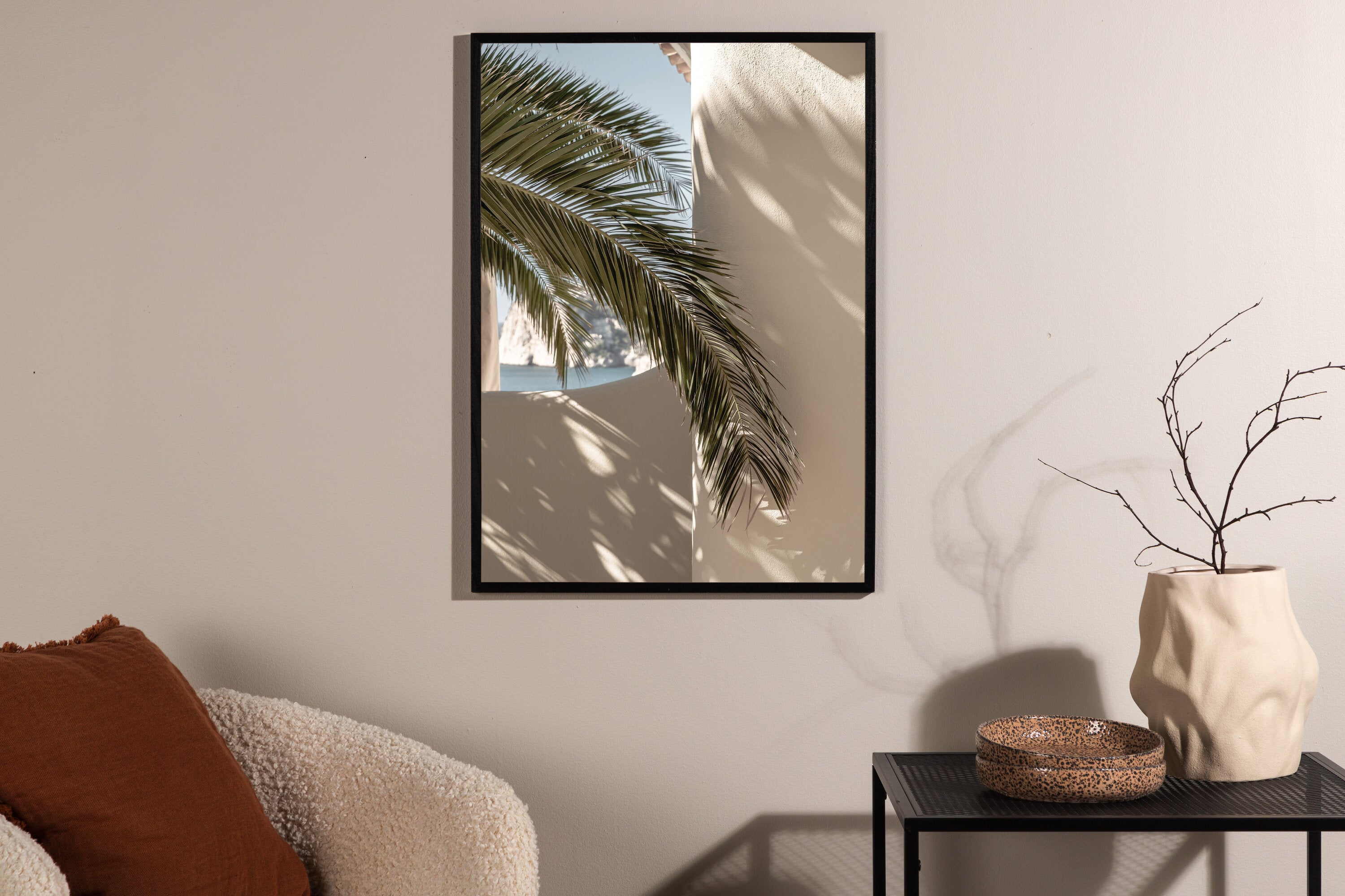 Venture Home Palmleaf Poster Beige 21 x 30 cm