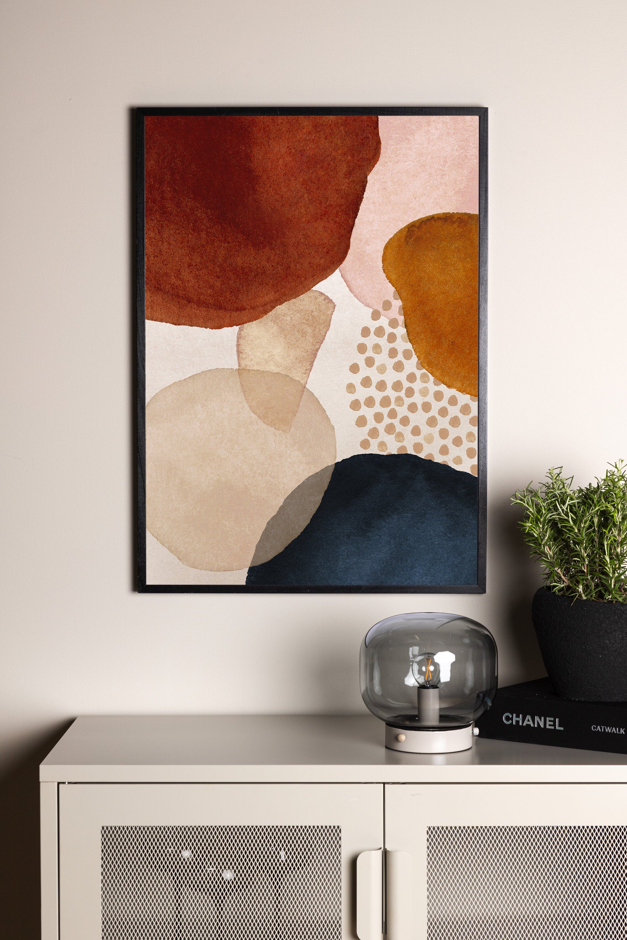 Venture Home Circles Poster Beige 30 x 40 cm